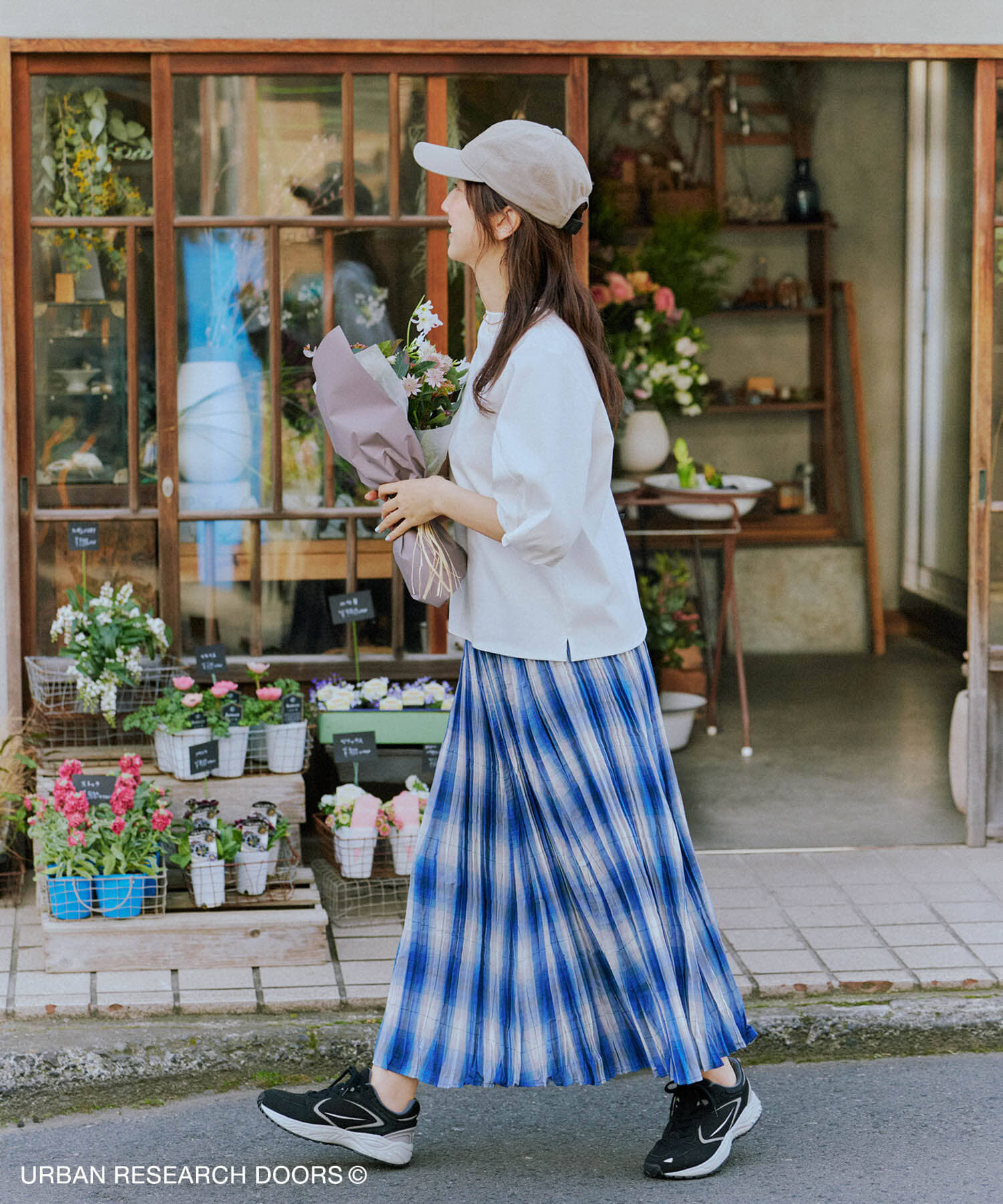 URBAN RESEARCH DOORS「『仁村紗和さん着用』『UR TECH』サマシェアツイストスリーブプルオーバー」|Tシャツ・カットソー|