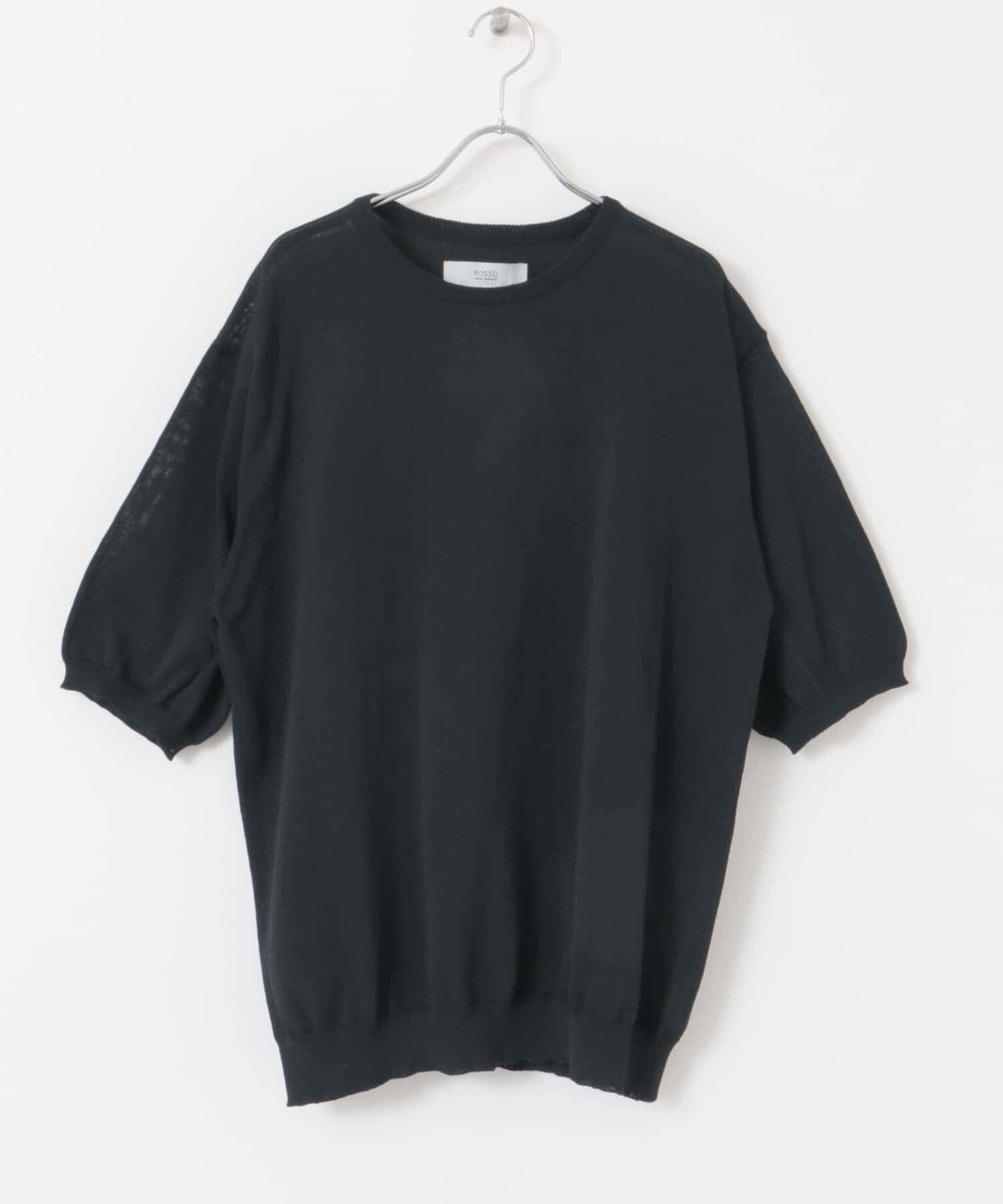 URBAN RESEARCH ROSSO「『UR TECH』AIRDRY半袖クルーニット」|ニット・セーター|