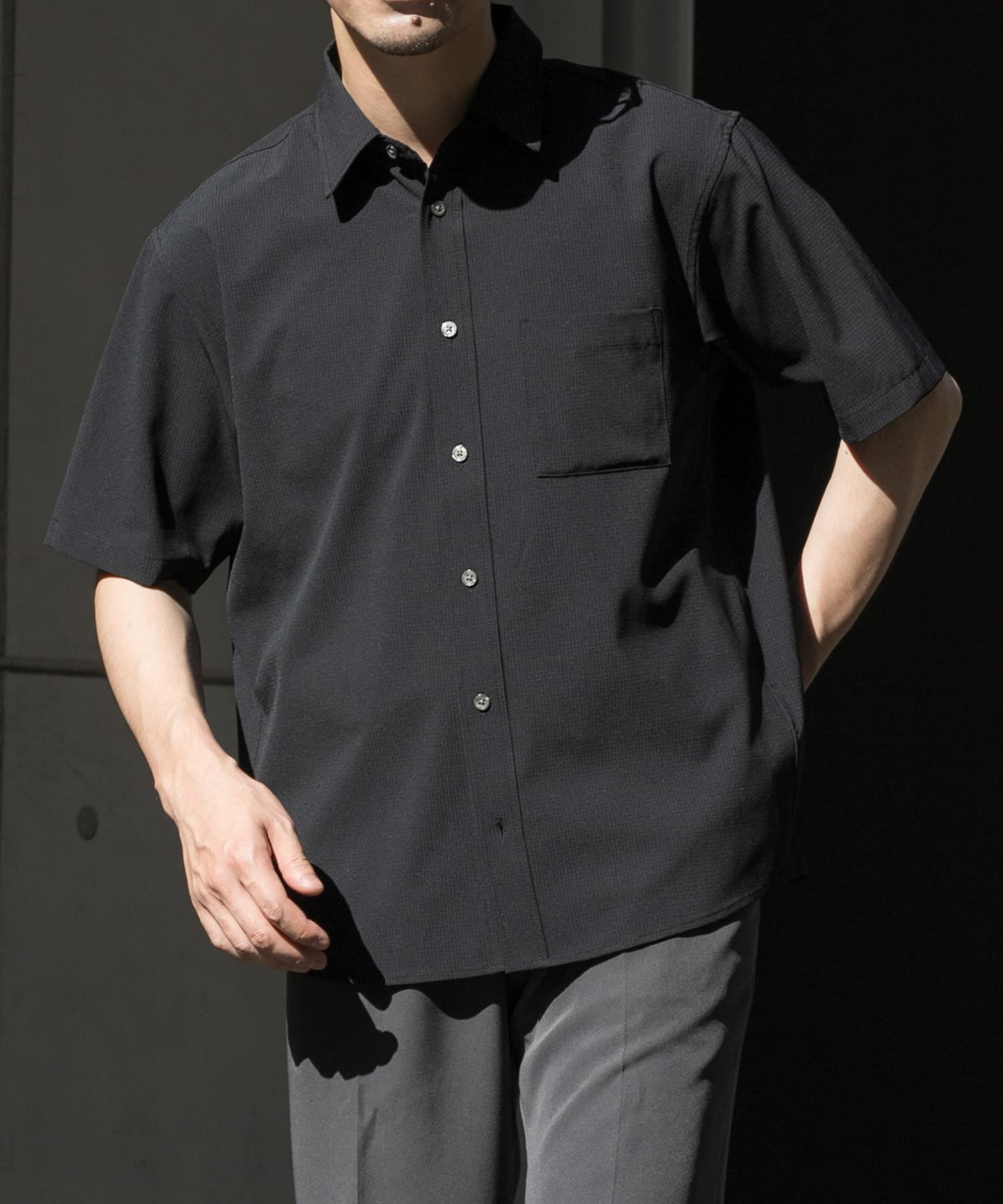 URBAN RESEARCH ROSSO「『WEB限定』『XLｻｲｽﾞあり』『吸水速乾』Air Stretch ﾚｷﾞｭﾗｰｶﾗｰ  」|シャツ・ブラウス|