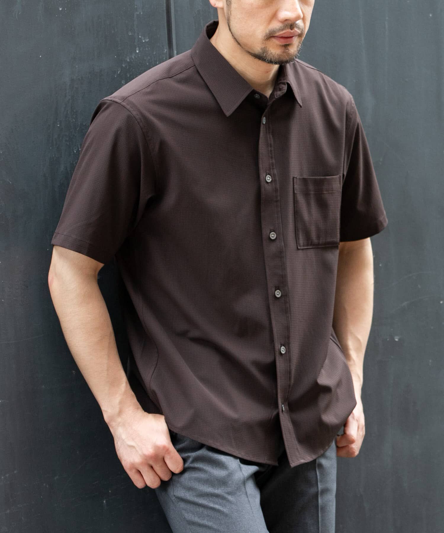 URBAN RESEARCH ROSSO「『WEB限定』『XLｻｲｽﾞあり』『吸水速乾』Air Stretch ﾚｷﾞｭﾗｰｶﾗｰ  」|シャツ・ブラウス|