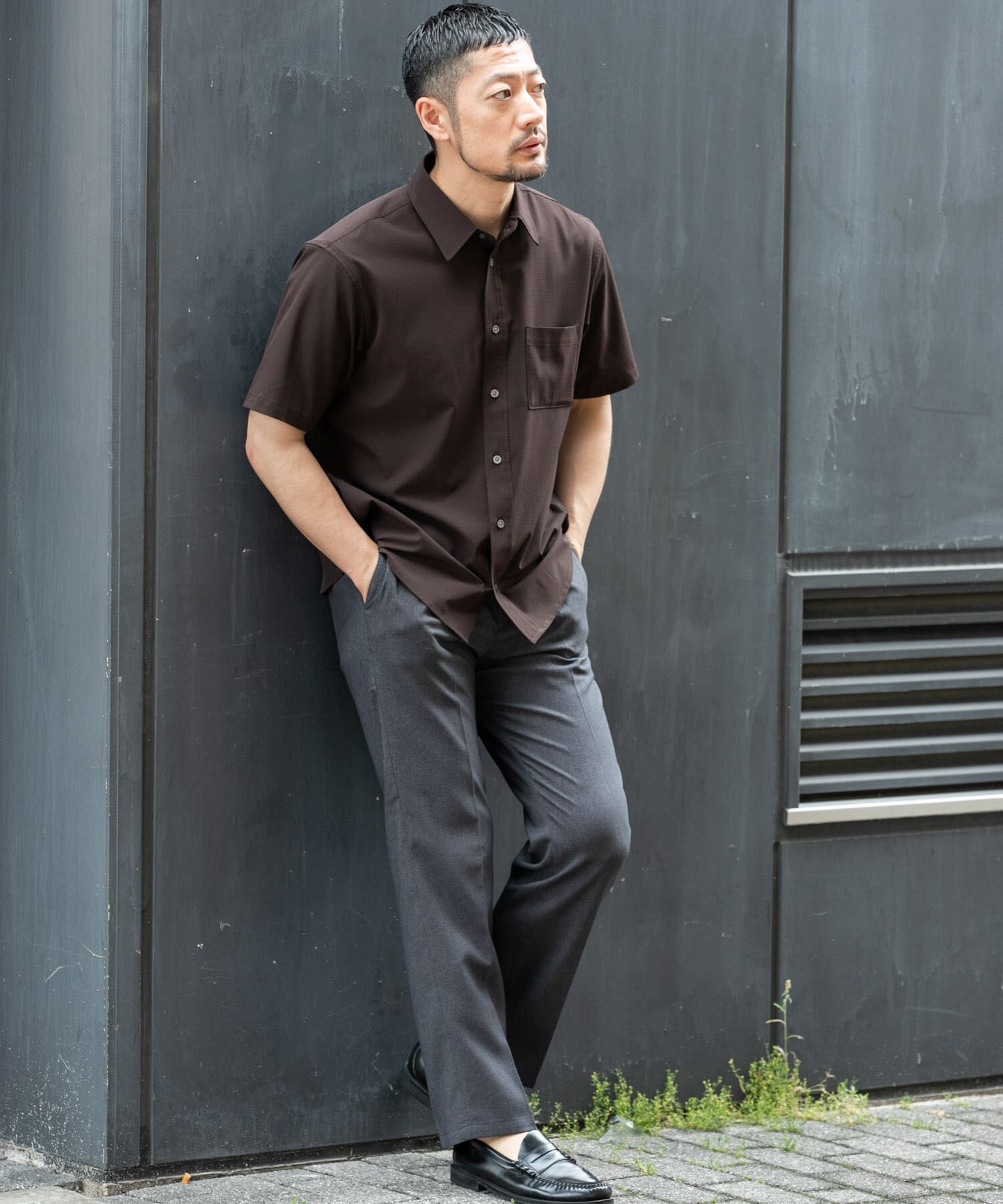 URBAN RESEARCH ROSSO「『WEB限定』『XLｻｲｽﾞあり』『吸水速乾』Air Stretch ﾚｷﾞｭﾗｰｶﾗｰ  」|シャツ・ブラウス|