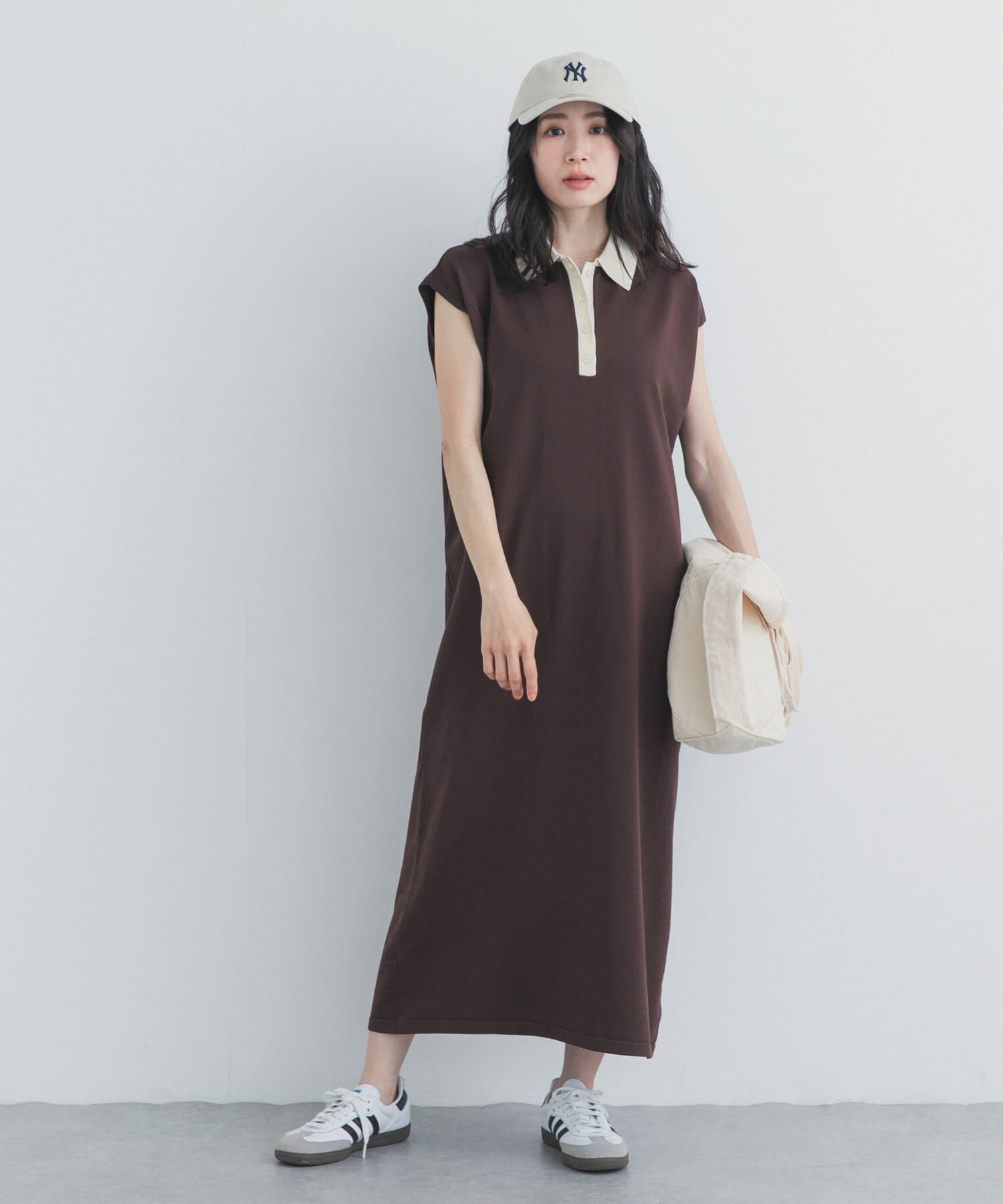 URBAN RESEARCH DOORS「フレンチスリーブニットワンピース」|ワンピース|
