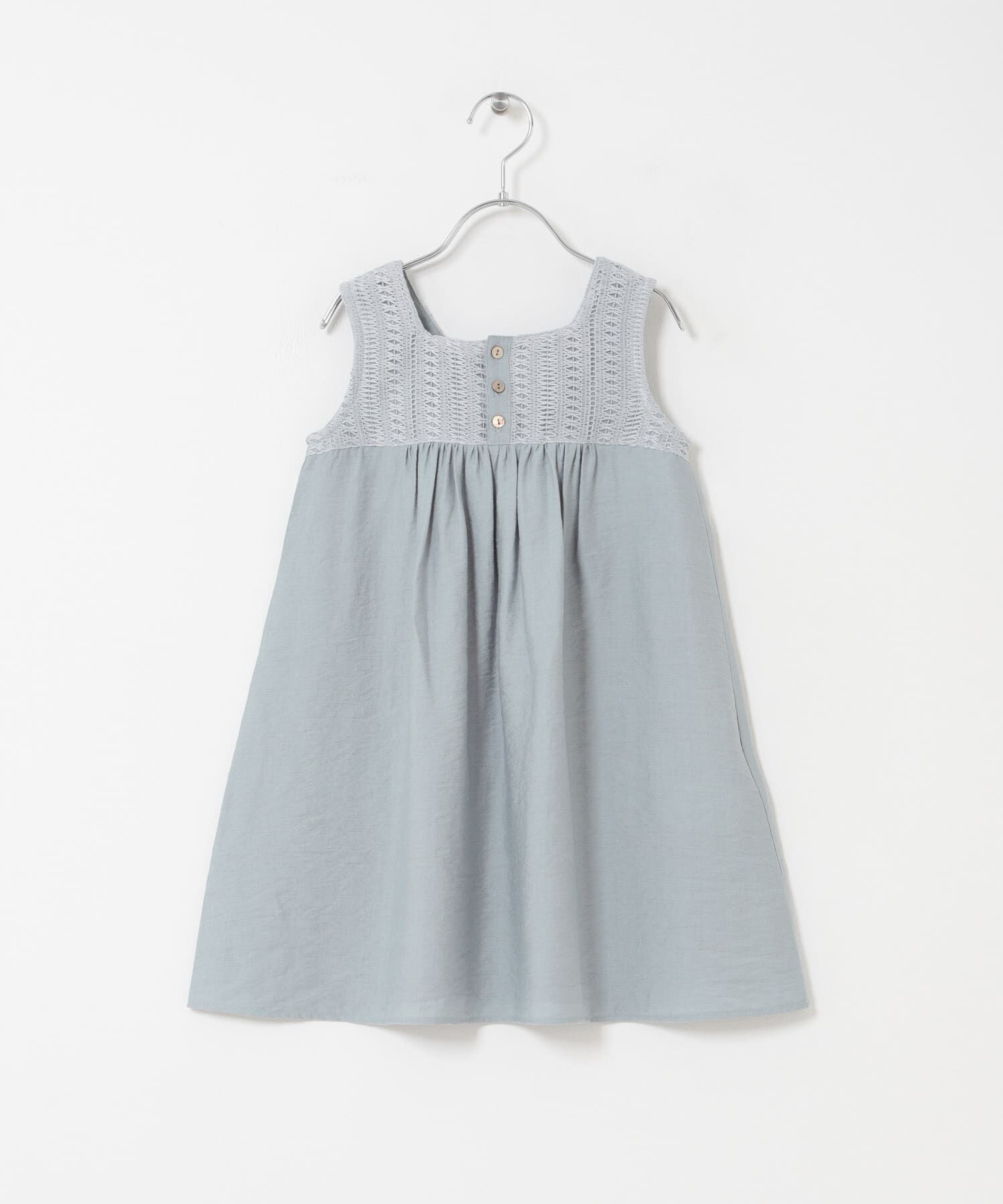 URBAN RESEARCH DOORS「スクエア レース切替ワンピース(KIDS)」|ワンピース|