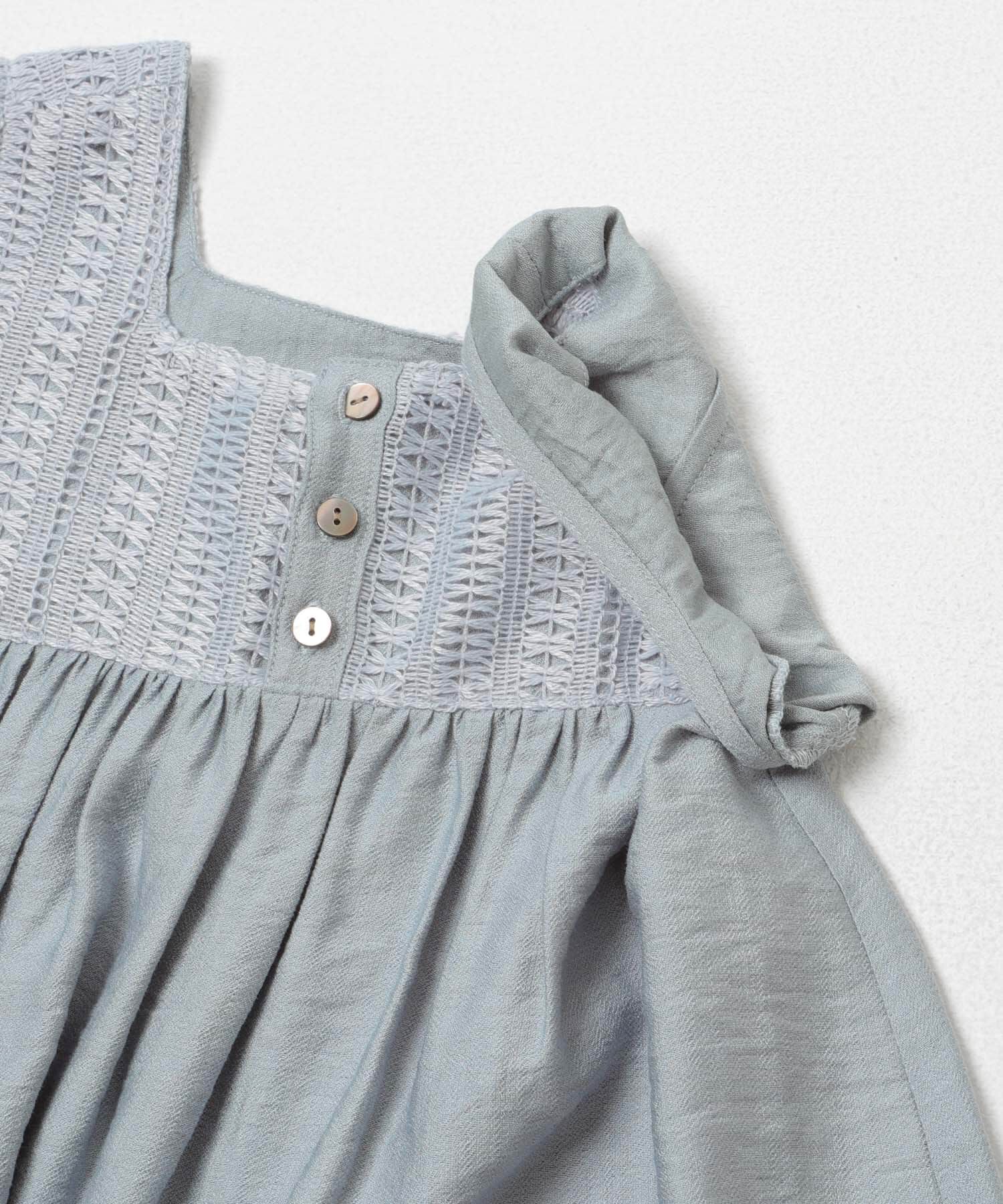 URBAN RESEARCH DOORS「スクエア レース切替ワンピース(KIDS)」|ワンピース|