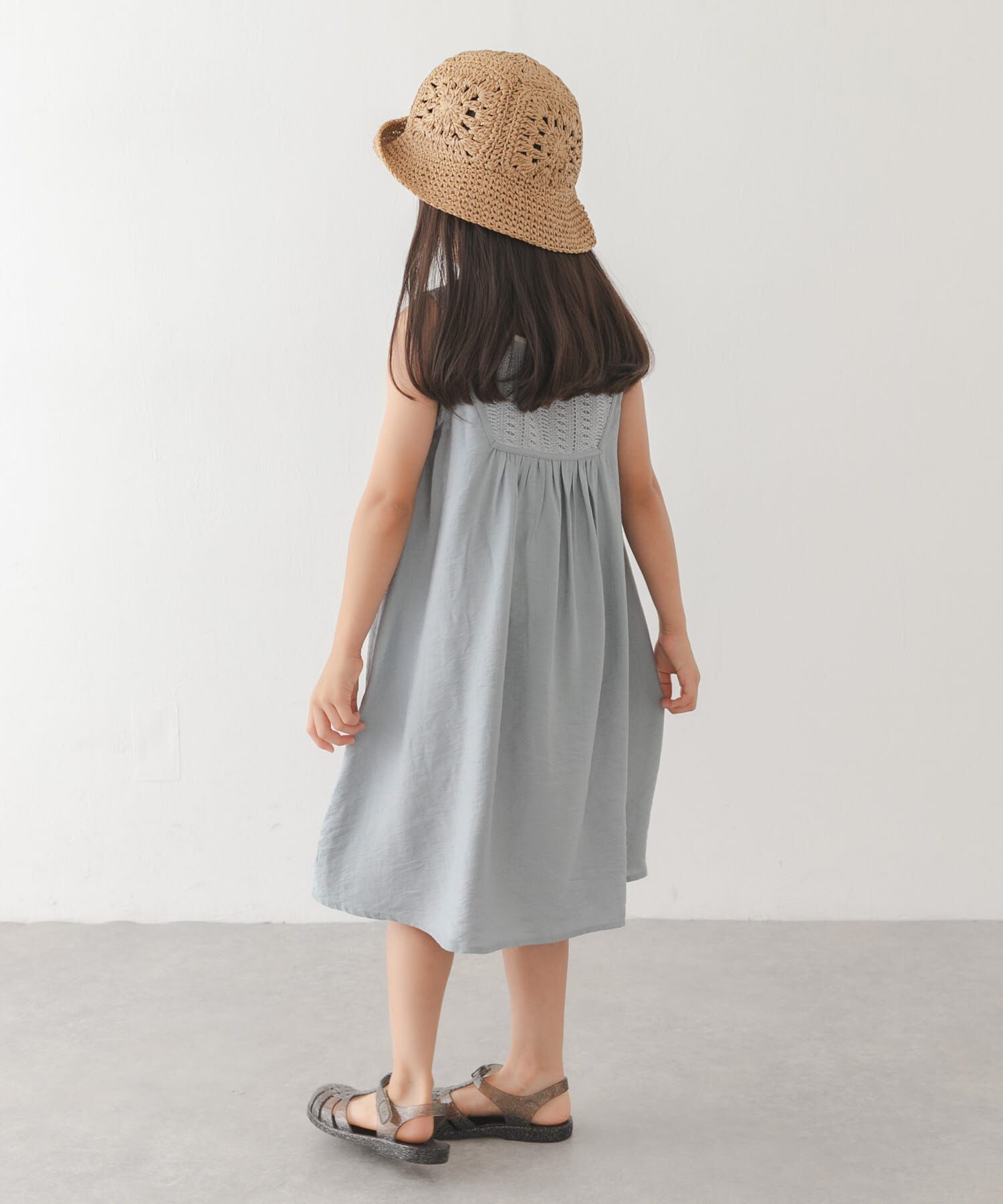 URBAN RESEARCH DOORS「スクエア レース切替ワンピース(KIDS)」|ワンピース|