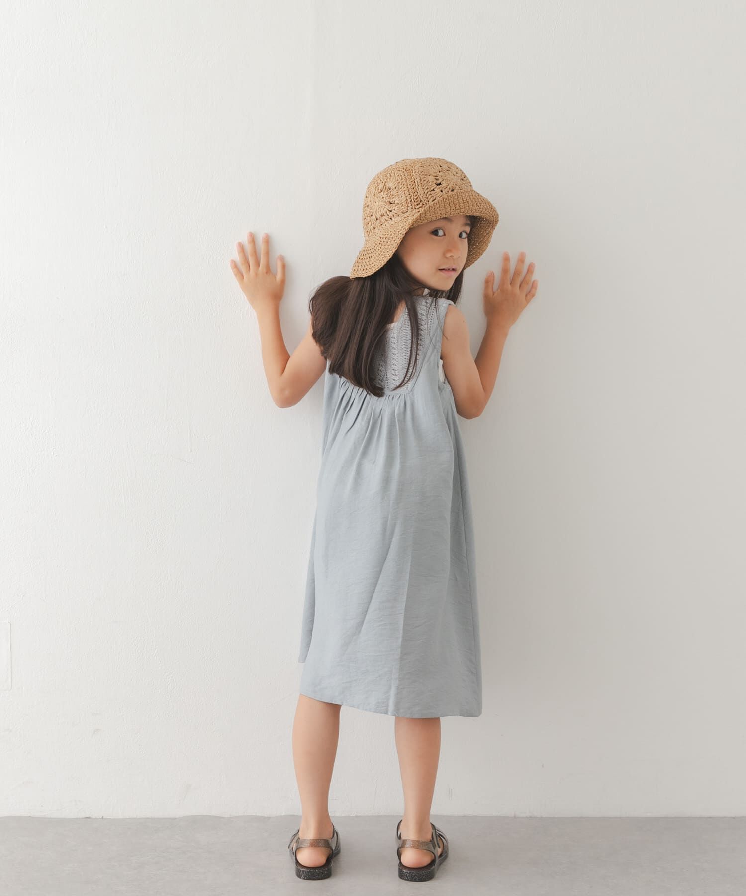 URBAN RESEARCH DOORS「スクエア レース切替ワンピース(KIDS)」|ワンピース|