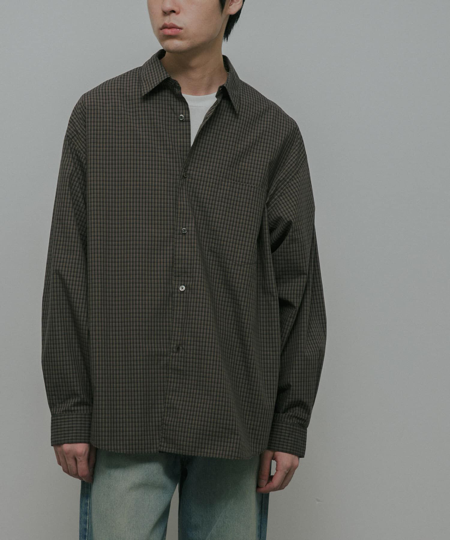 URBAN RESEARCH DOORS「OG Cotton Poplin Plaid Shirts」|シャツ・ブラウス|