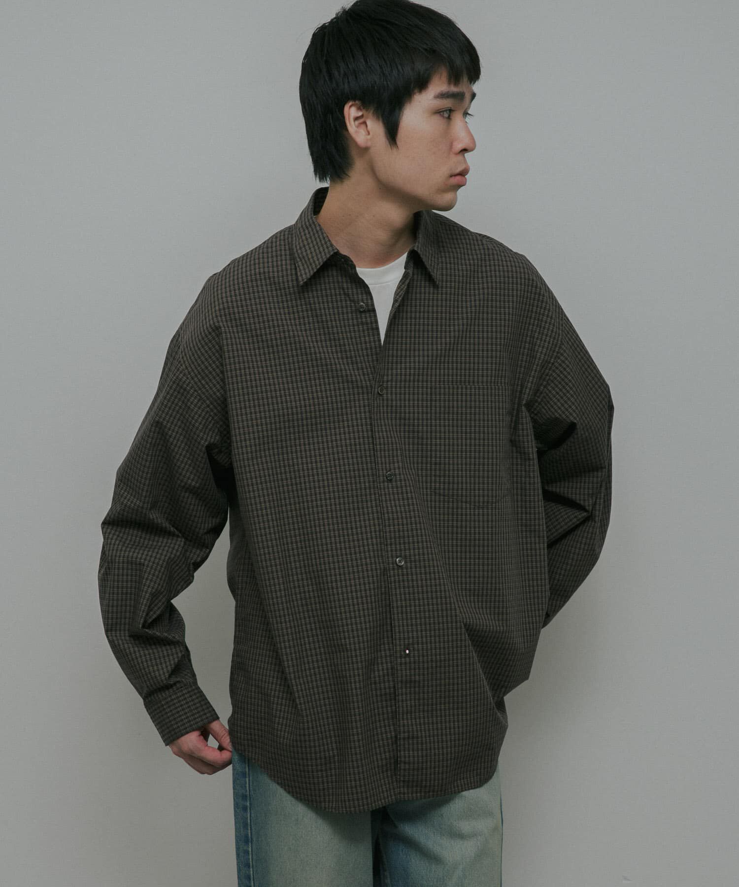 URBAN RESEARCH DOORS「OG Cotton Poplin Plaid Shirts」|シャツ・ブラウス|