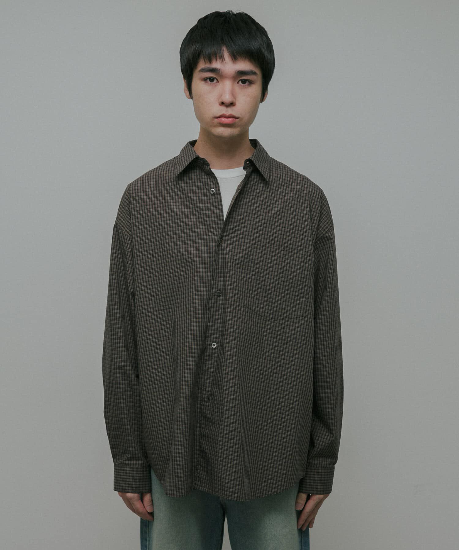 URBAN RESEARCH DOORS「OG Cotton Poplin Plaid Shirts」|シャツ・ブラウス|