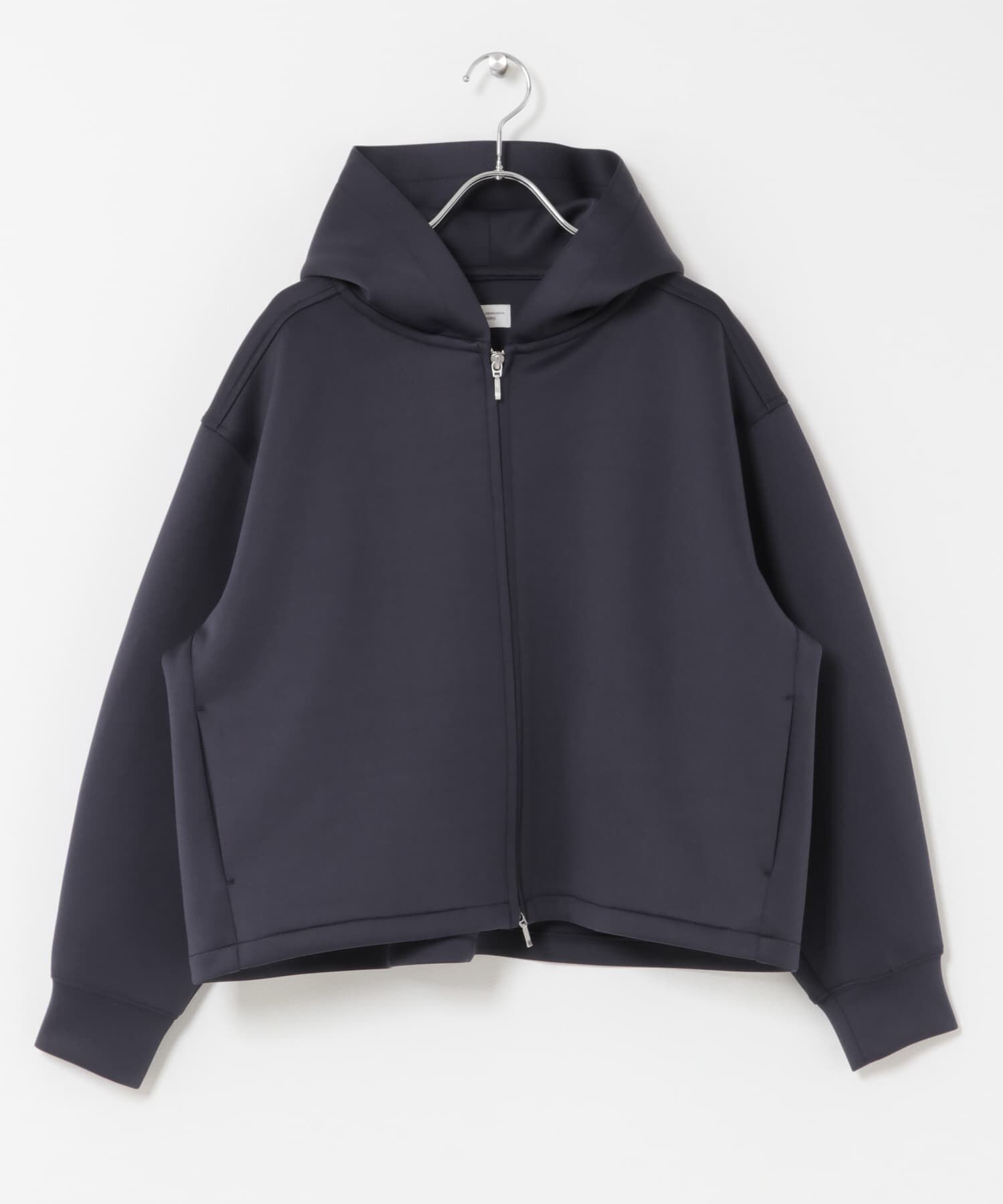 URBAN RESEARCH DOORS「『WEB限定』ダンボールニットバックフレアフーディー」|ノーカラーコート|