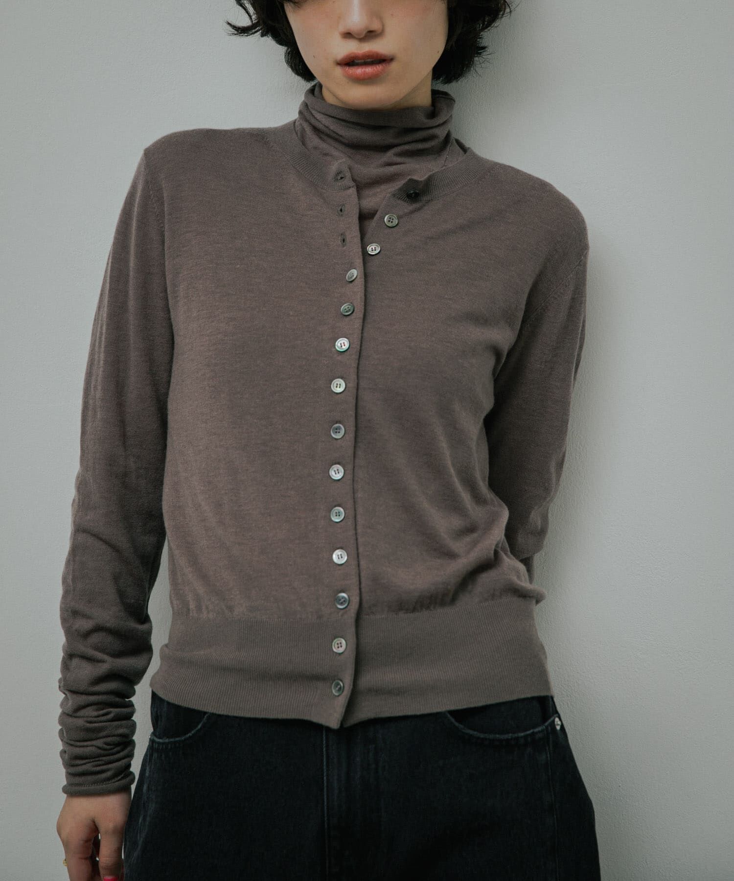 URBAN RESEARCH DOORS「Soft Wool Button Cardigan」|カーディガン|