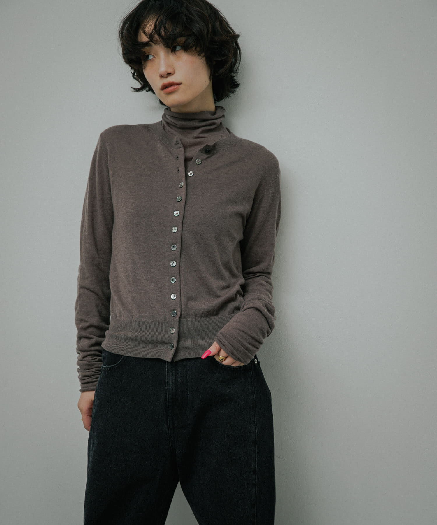 URBAN RESEARCH DOORS「Soft Wool Button Cardigan」|カーディガン|