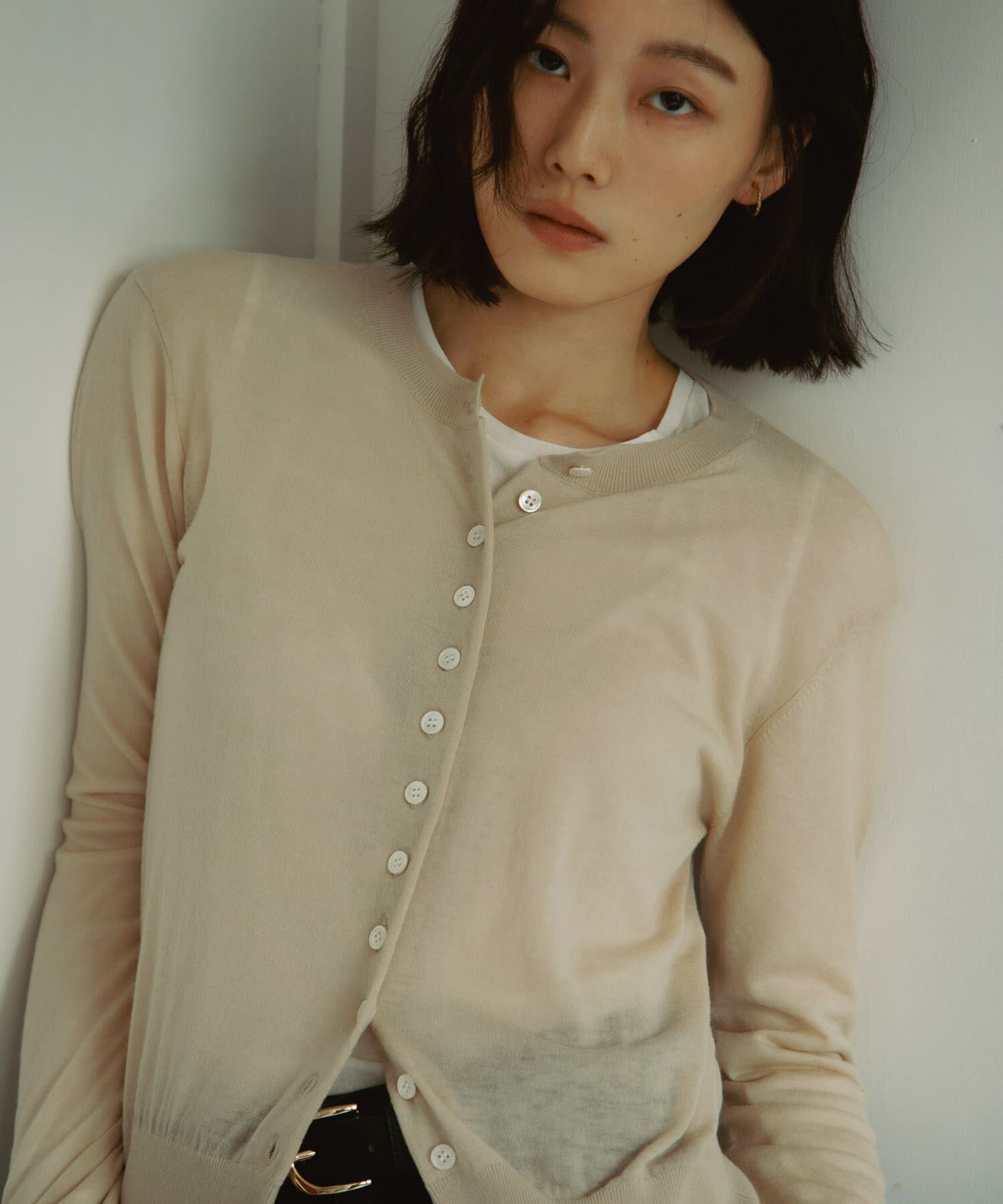 URBAN RESEARCH DOORS「Soft Wool Button Cardigan」|カーディガン|