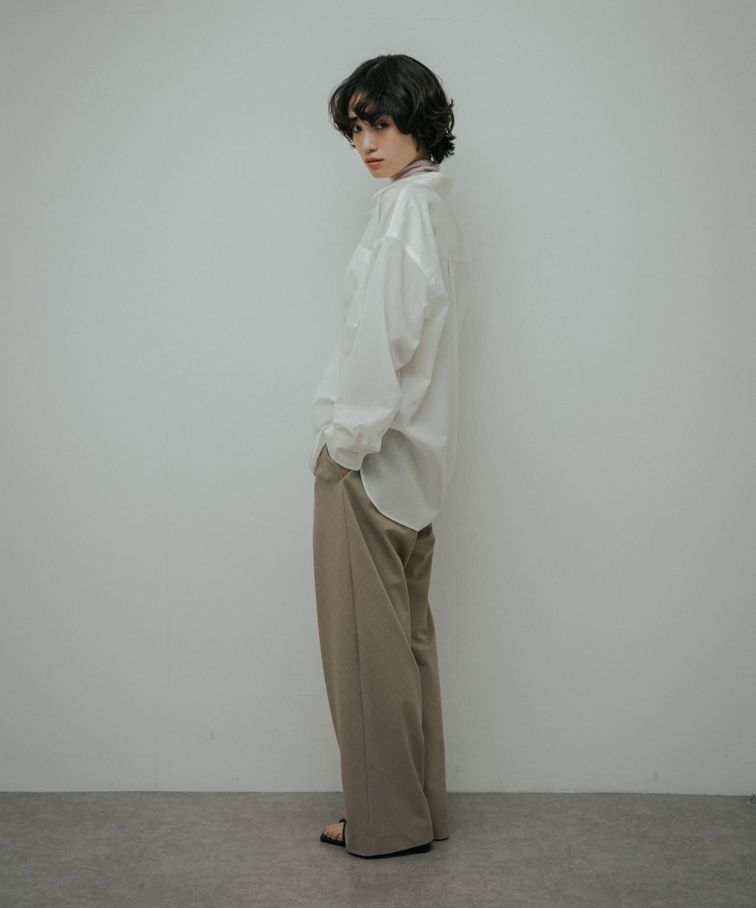 URBAN RESEARCH DOORS「Wool Blend Basic Shirts」|シャツ・ブラウス|