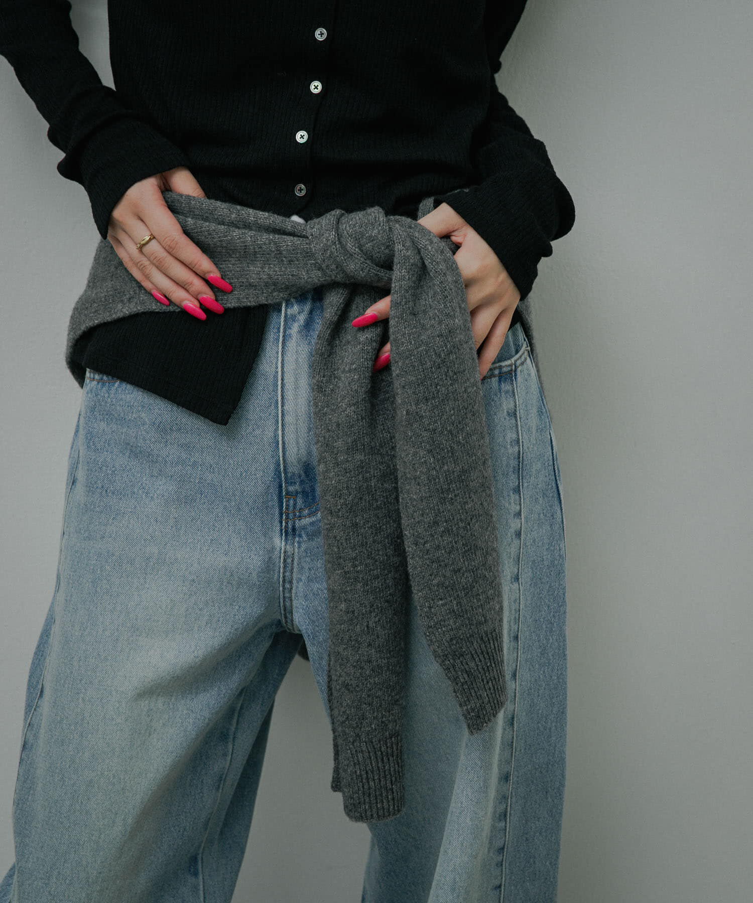 URBAN RESEARCH DOORS「Wool Knit Shoulder Stole」|ストール|