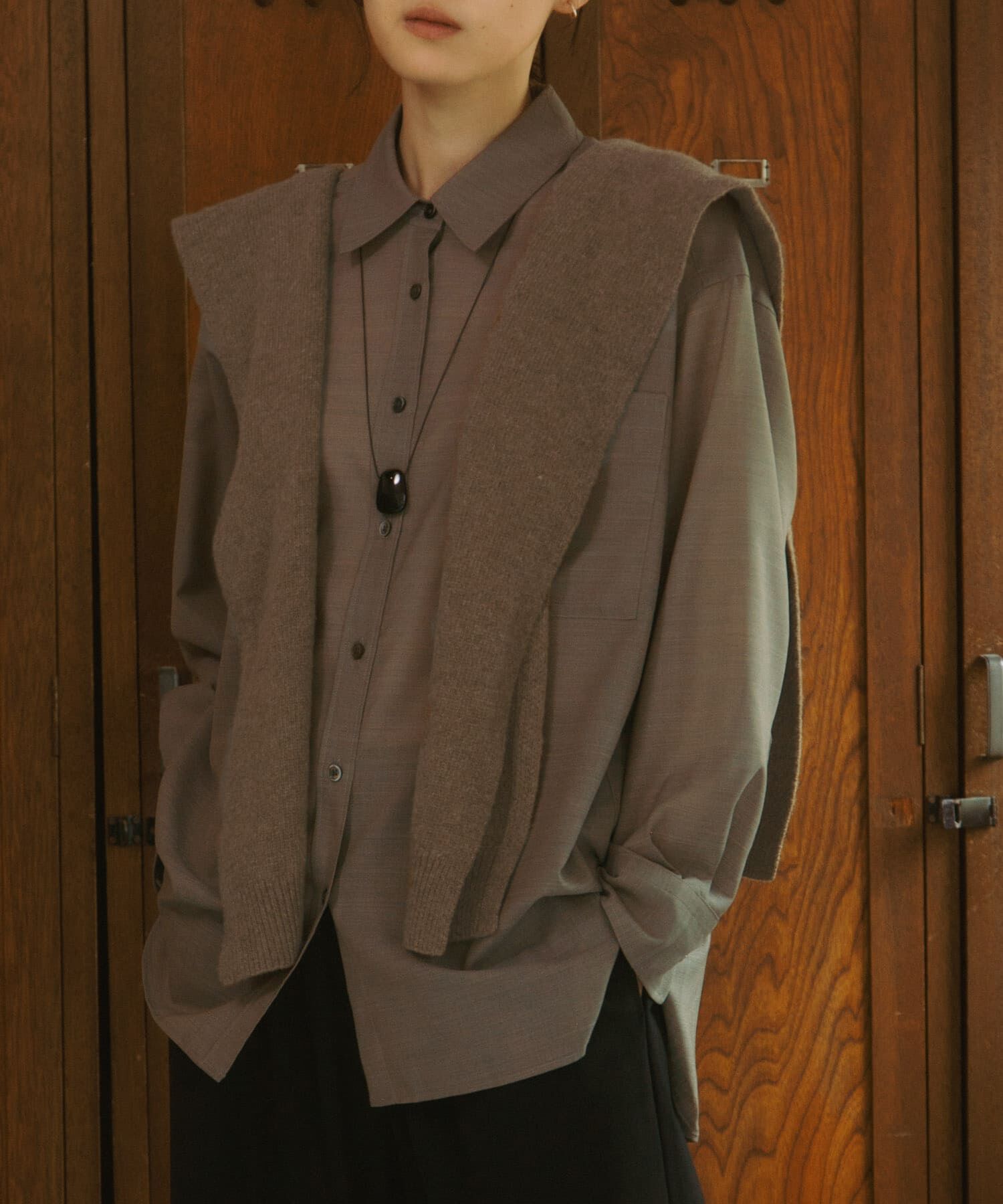 URBAN RESEARCH DOORS「Wool Knit Shoulder Stole」|ストール|