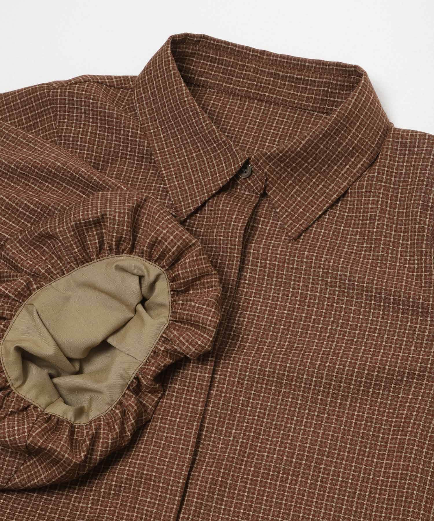 URBAN RESEARCH「グラフチェック袖ボリュームシャツ」|シャツ・ブラウス|