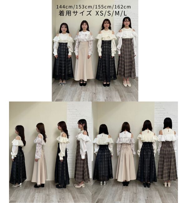  「ウエストきゅっとフリルワンピース」|ワンピース|