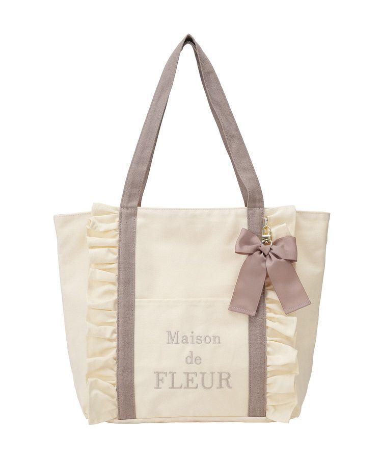 Maison de FLEUR「フロントフリルマルチポケットトートバッグ」|トートバッグ|