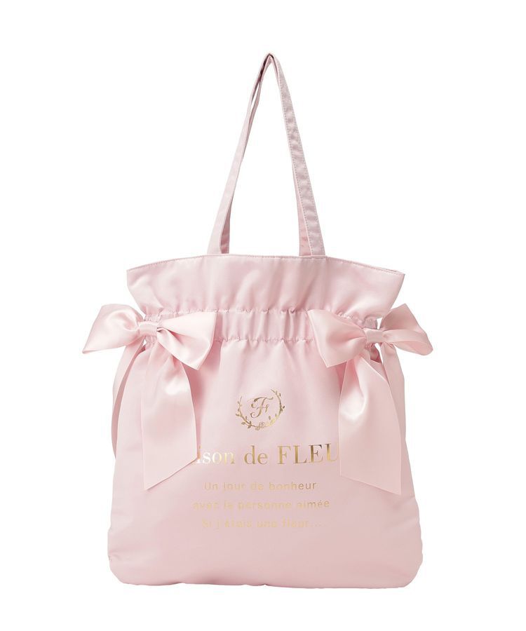 Maison de FLEUR「ダブルリボンギャザートートバッグ」|トートバッグ|