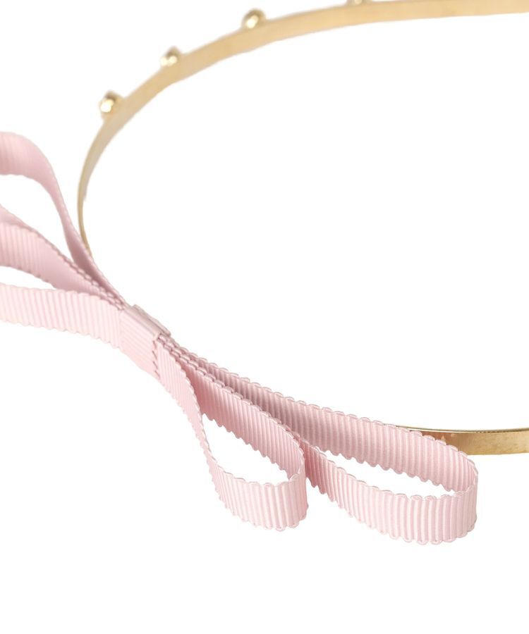 Maison de FLEUR「グログランリボンメタルビジューカチューシャ」|その他|
