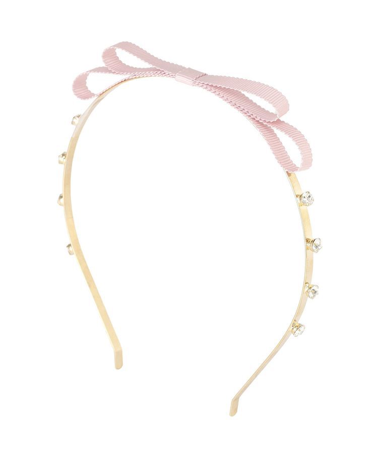 Maison de FLEUR「グログランリボンメタルビジューカチューシャ」|その他|