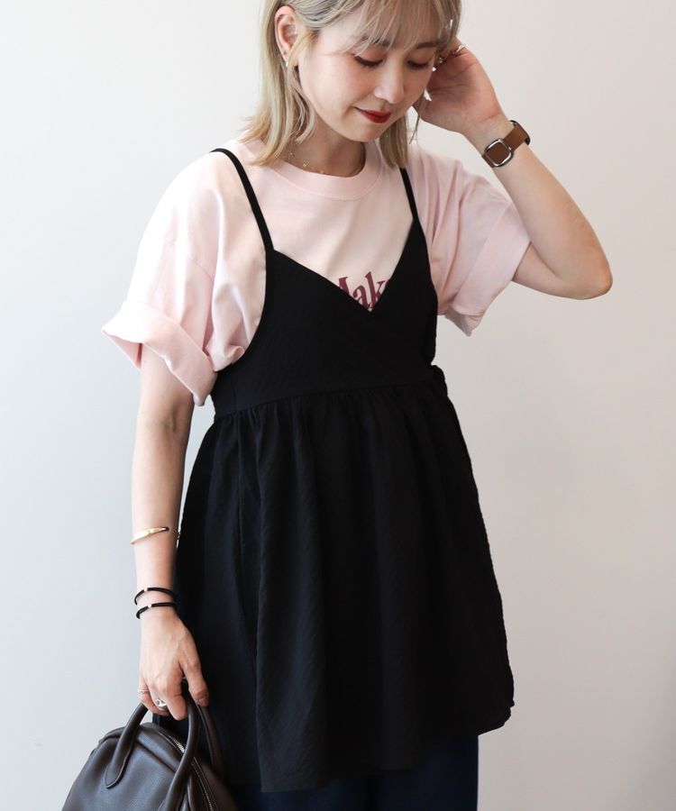 AMERICAN HOLIC「【WEB限定】前後2WAYキャミソールチュニック【UVカット・イージーケア】」|ベスト・ジレ|