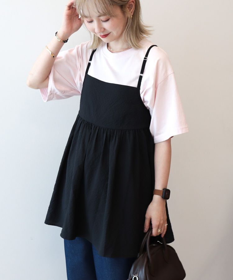 AMERICAN HOLIC「【WEB限定】前後2WAYキャミソールチュニック【UVカット・イージーケア】」|ベスト・ジレ|