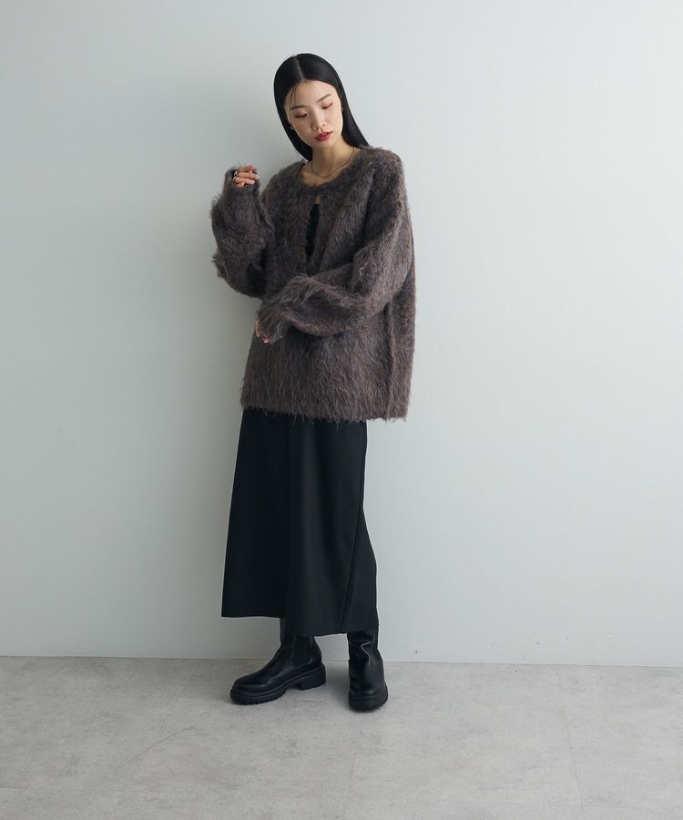 AnriettMusee「前後2wayキーネックシャギーニット」|ニット・セーター|