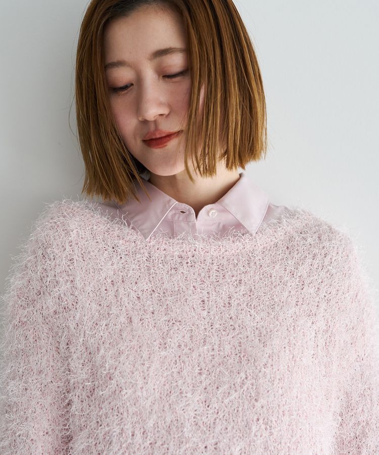 YECCA VECCA「ラメ混シャギーニット」|ニット・セーター|