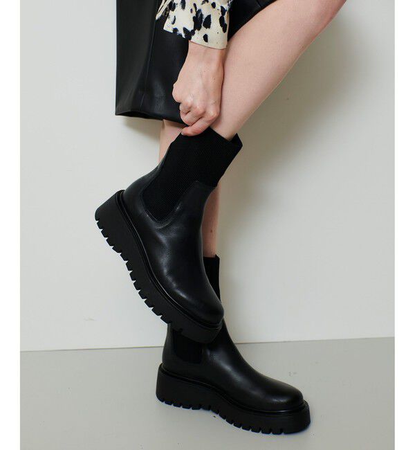 allureville「【allureville&times;CORSO ROMA 9】サイドゴアショートブーツ」|ロングブーツ|