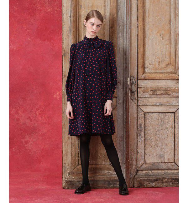 LOULOU WILLOUGHBY「WEB限定 デシンハートワンピース」|ワンピース|