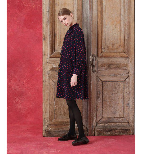 LOULOU WILLOUGHBY「WEB限定 デシンハートワンピース」|ワンピース|