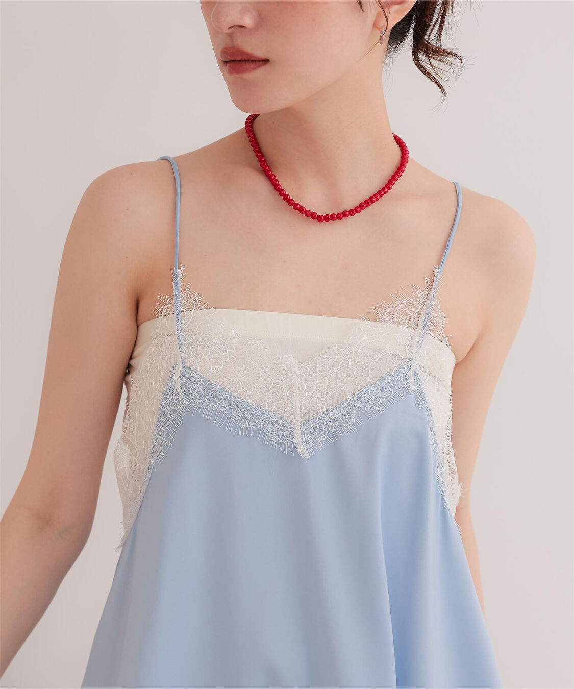 miette「マットサテンレースキャミワンピース」|ワンピース|