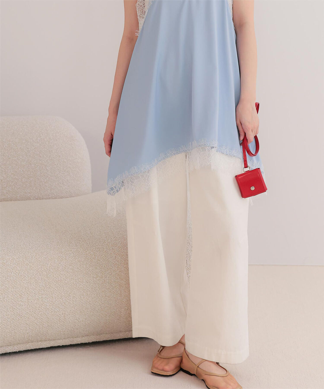 miette「マットサテンレースキャミワンピース」|ワンピース|