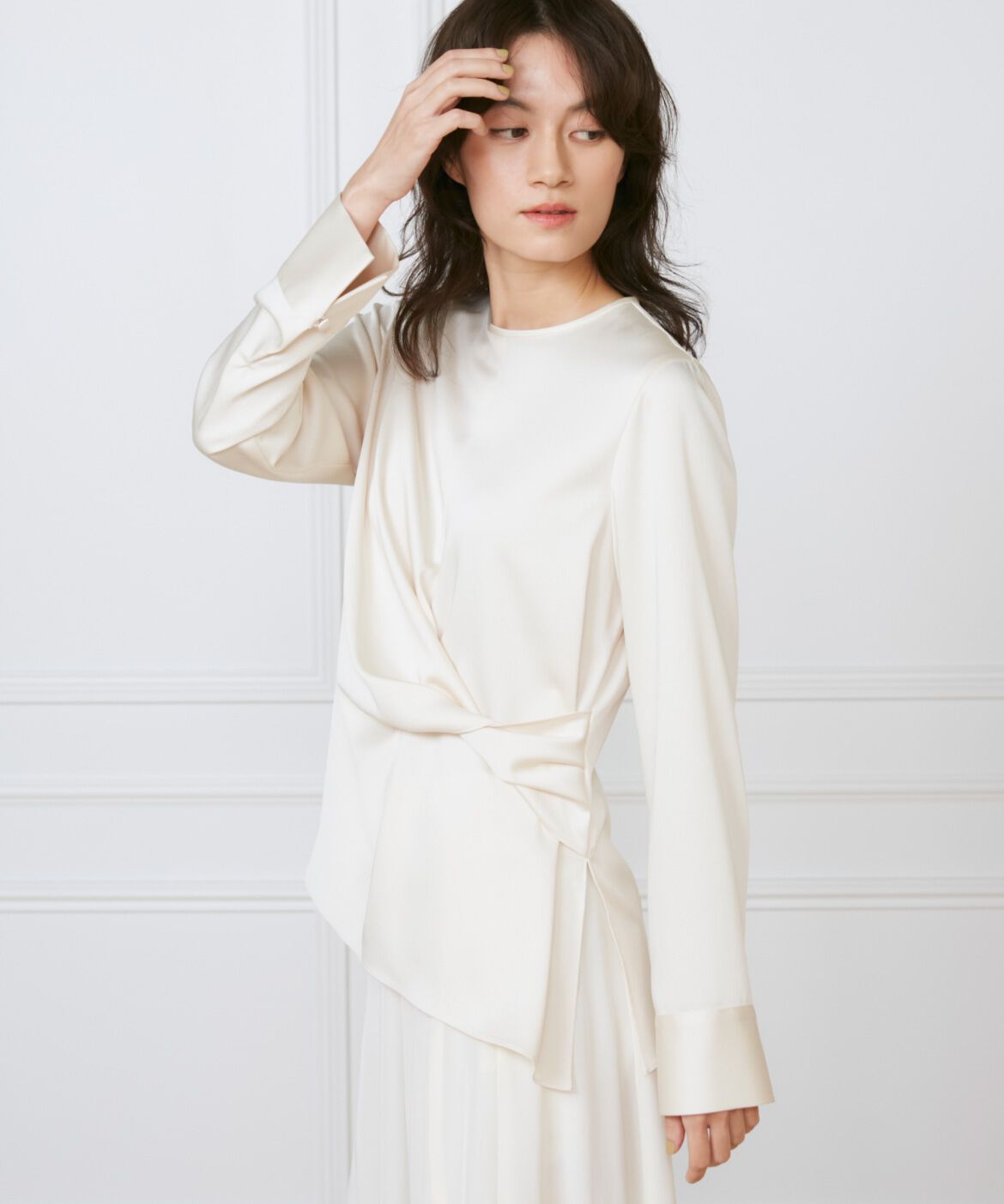 INED「ウエストひねりブラウス《la veille by SUPERIOR CLOSET》」|シャツ・ブラウス|