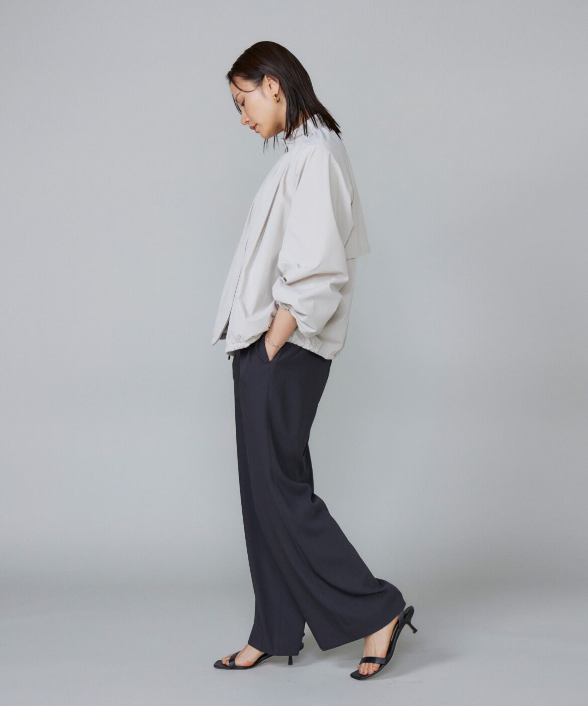 Le Souk「ギャザーショートブルゾン」|その他|