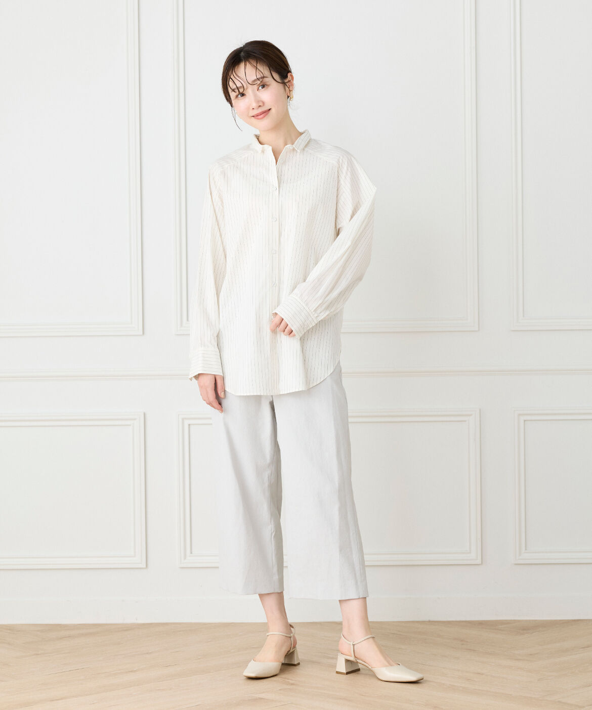 Le Souk「ストライプロングシャツ」|シャツ・ブラウス|