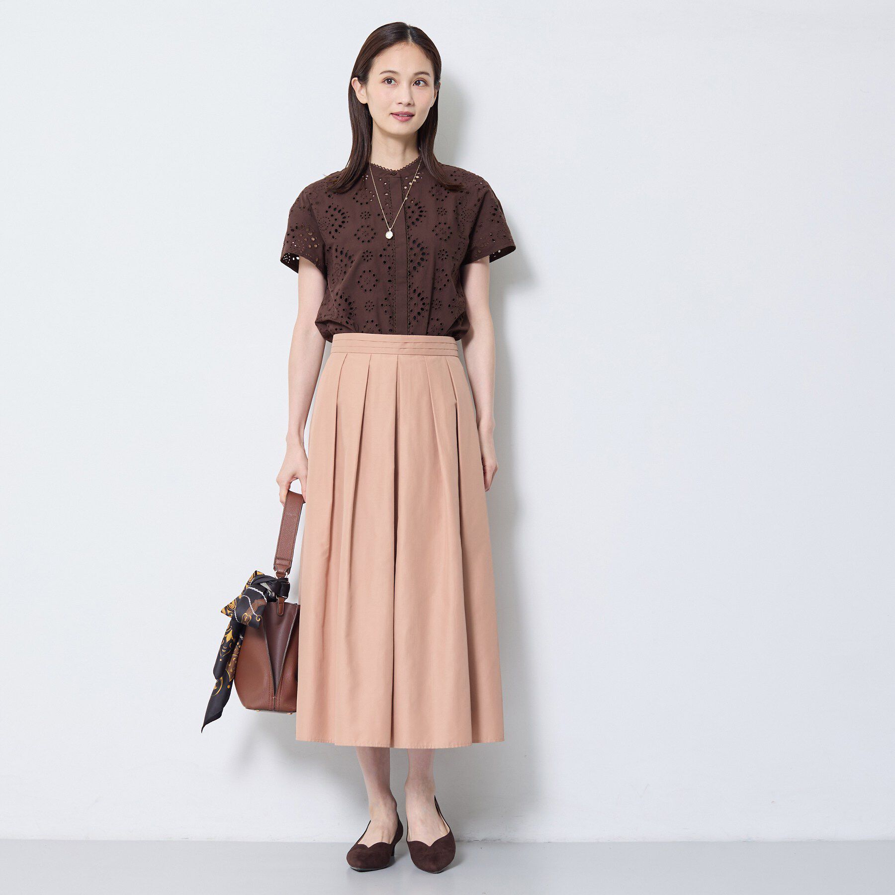 Reflect「【通勤◎】カットワーク刺繍レース シャツブラウス」|シャツ・ブラウス|