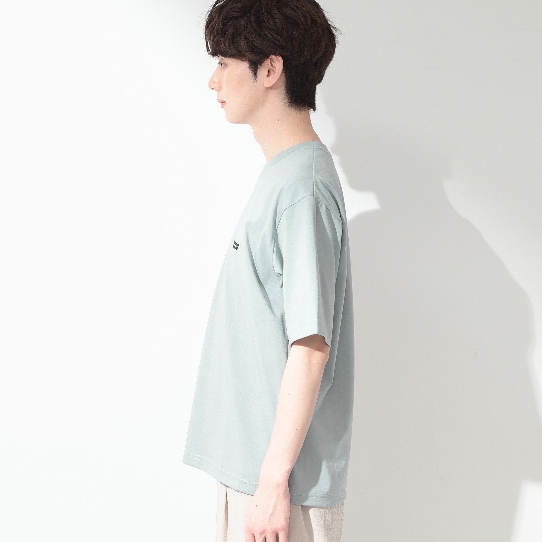 THE SHOP TK「ワンポイント刺繍 半袖Tシャツ 洗濯機OK」|Tシャツ・カットソー|