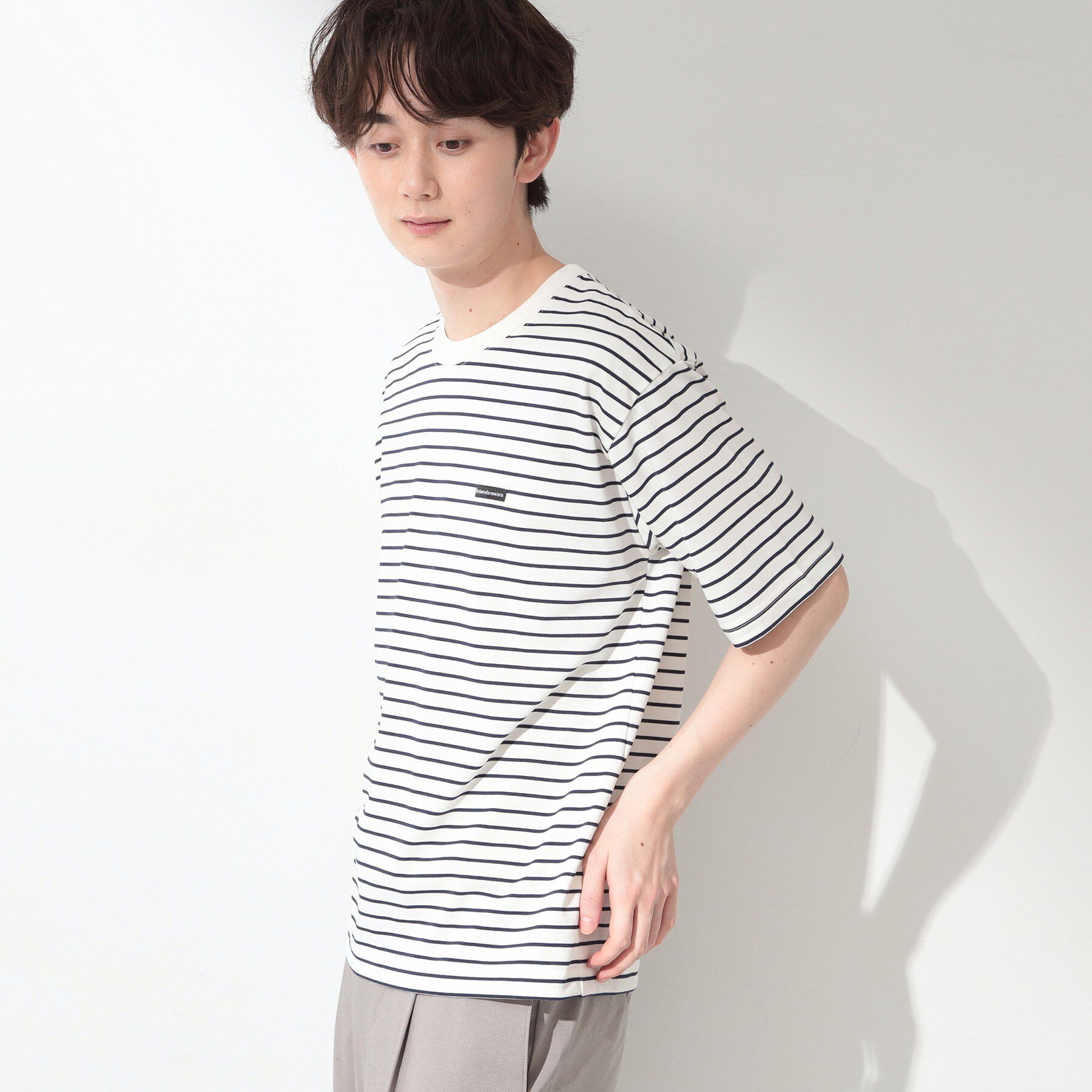 THE SHOP TK「ワンポイント刺繍 半袖Tシャツ 洗濯機OK」|Tシャツ・カットソー|