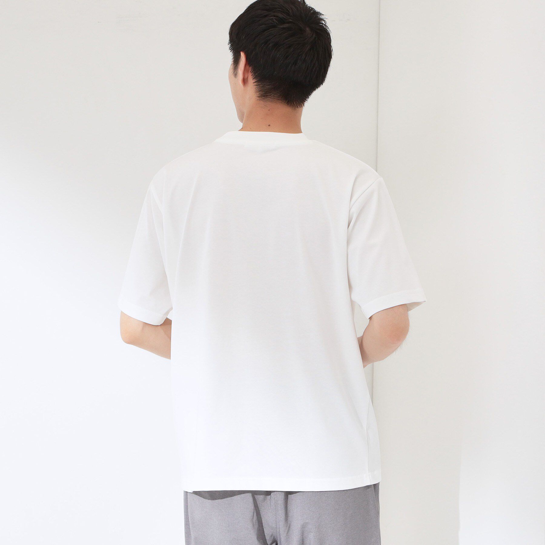 THE SHOP TK「ワンポイント刺繍 半袖Tシャツ 洗濯機OK」|Tシャツ・カットソー|