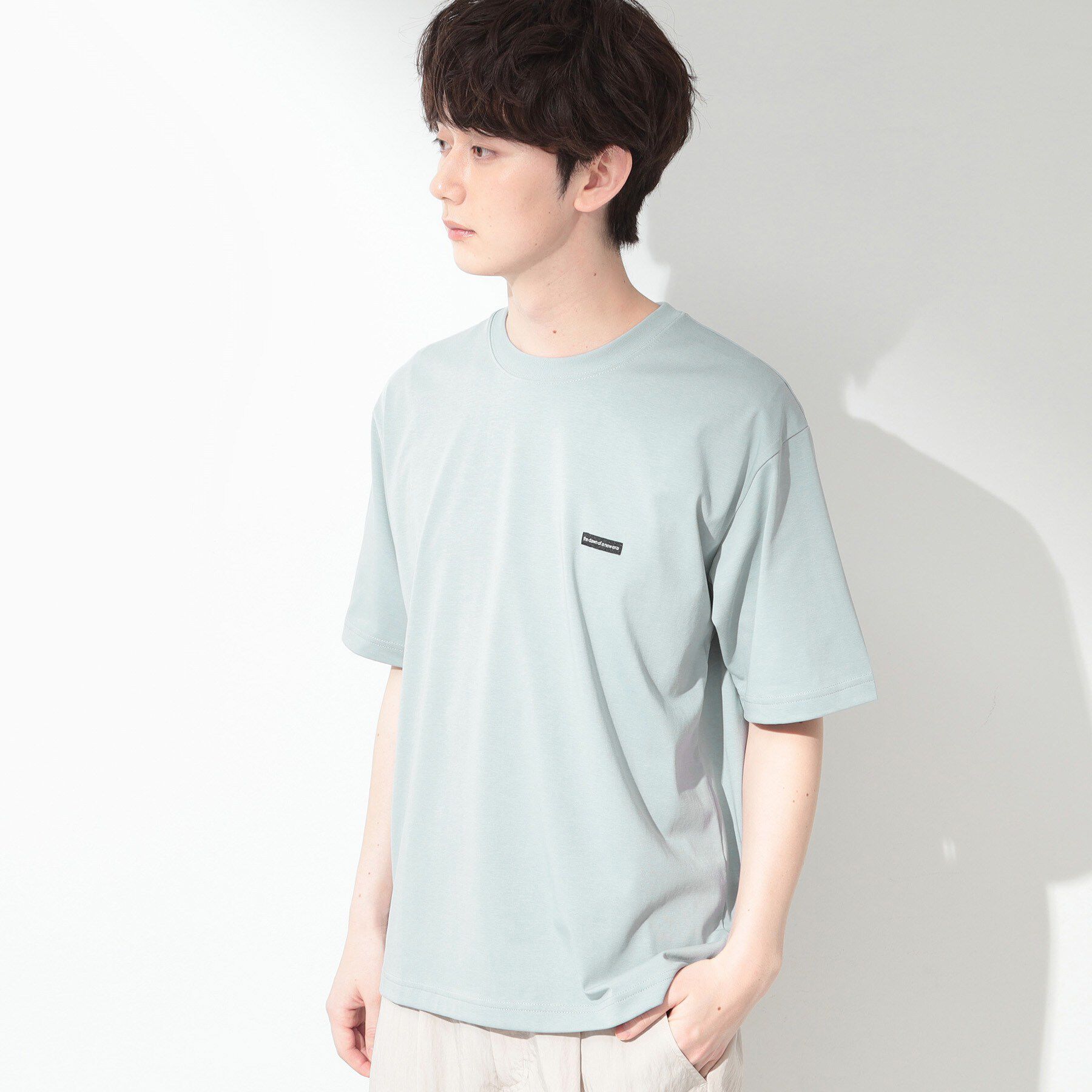 THE SHOP TK「ワンポイント刺繍 半袖Tシャツ 洗濯機OK」|Tシャツ・カットソー|