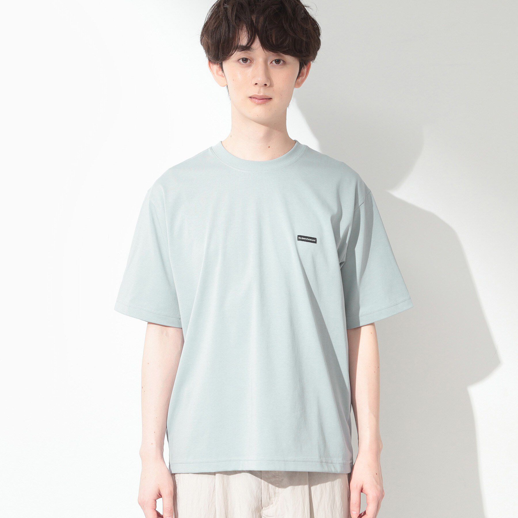 THE SHOP TK「ワンポイント刺繍 半袖Tシャツ 洗濯機OK」|Tシャツ・カットソー|