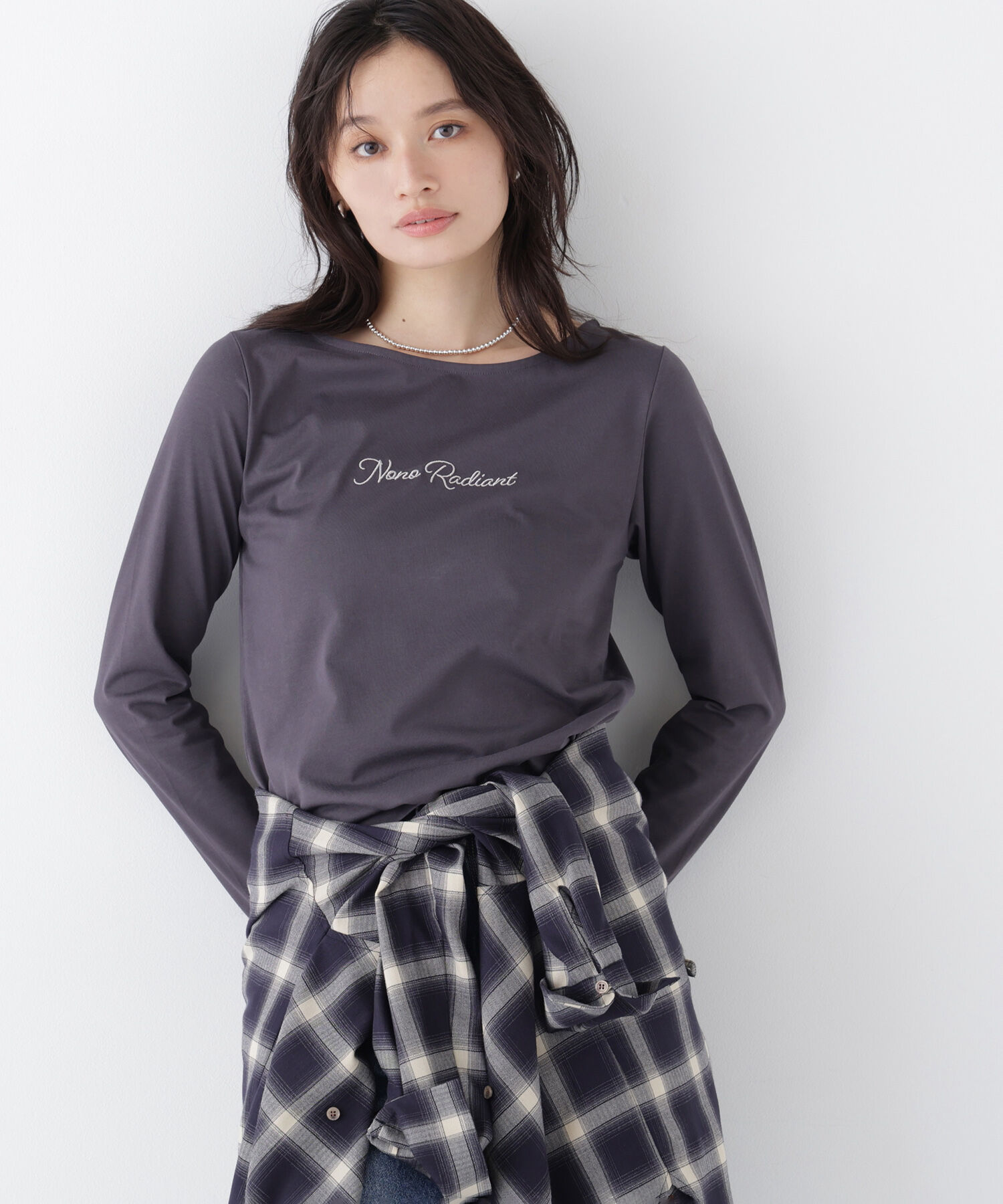  「刺繍ロゴロンT」|Tシャツ・カットソー|