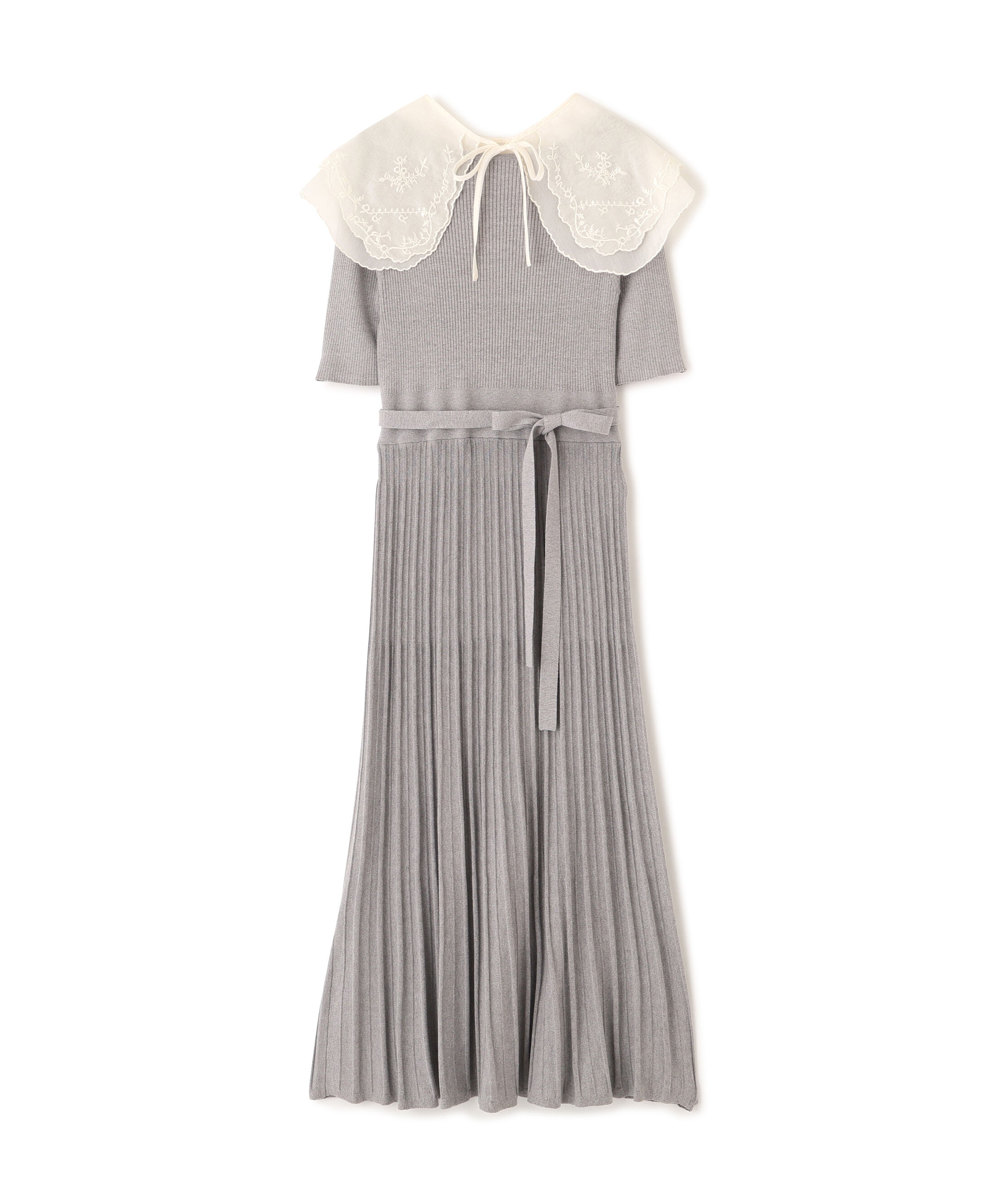 PROPORTION BODY DRESSING「《EDIT COLOGNE》レースカラー2wayニットワンピース　26SS」|ワンピース|