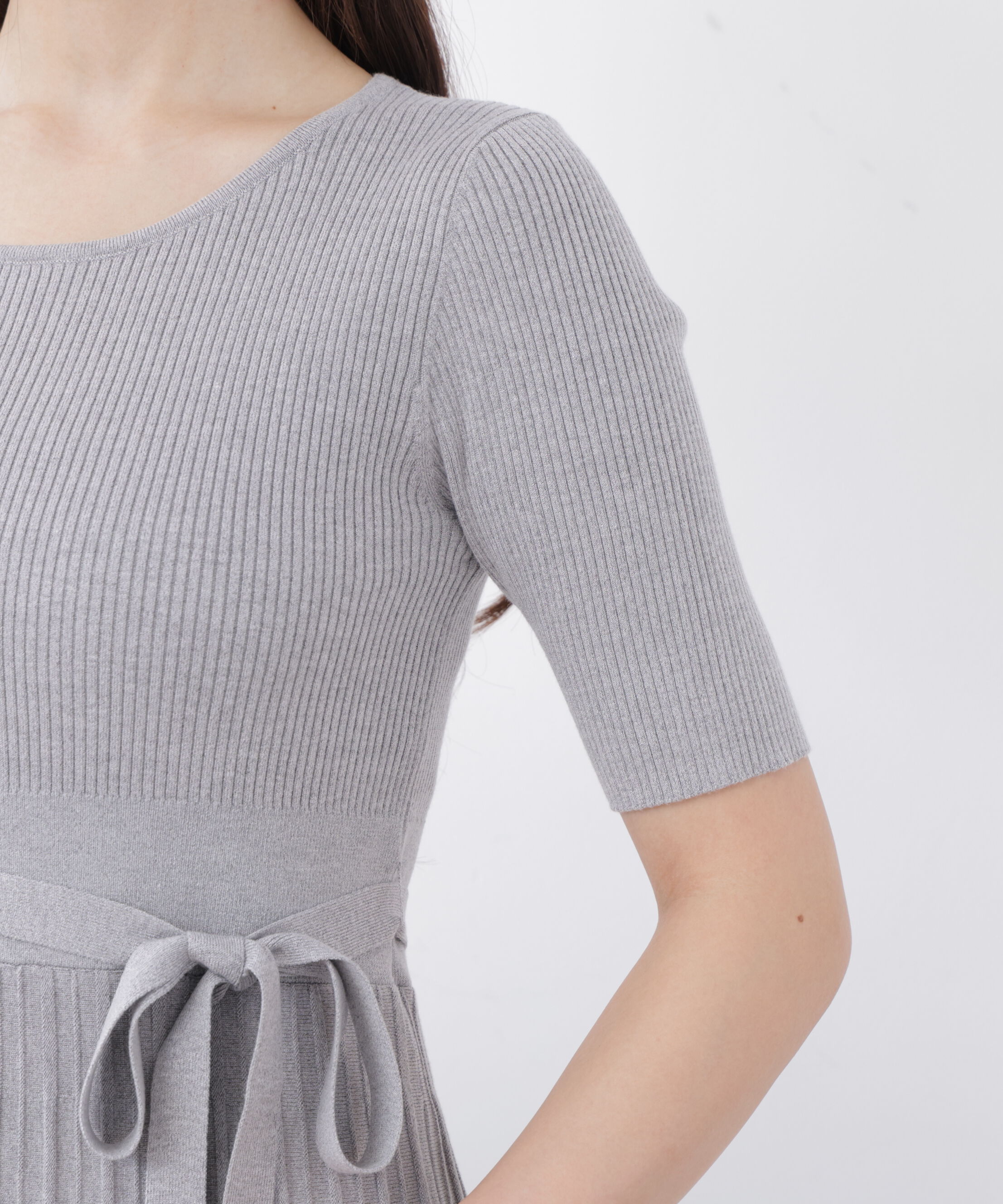 PROPORTION BODY DRESSING「《EDIT COLOGNE》レースカラー2wayニットワンピース　26SS」|ワンピース|