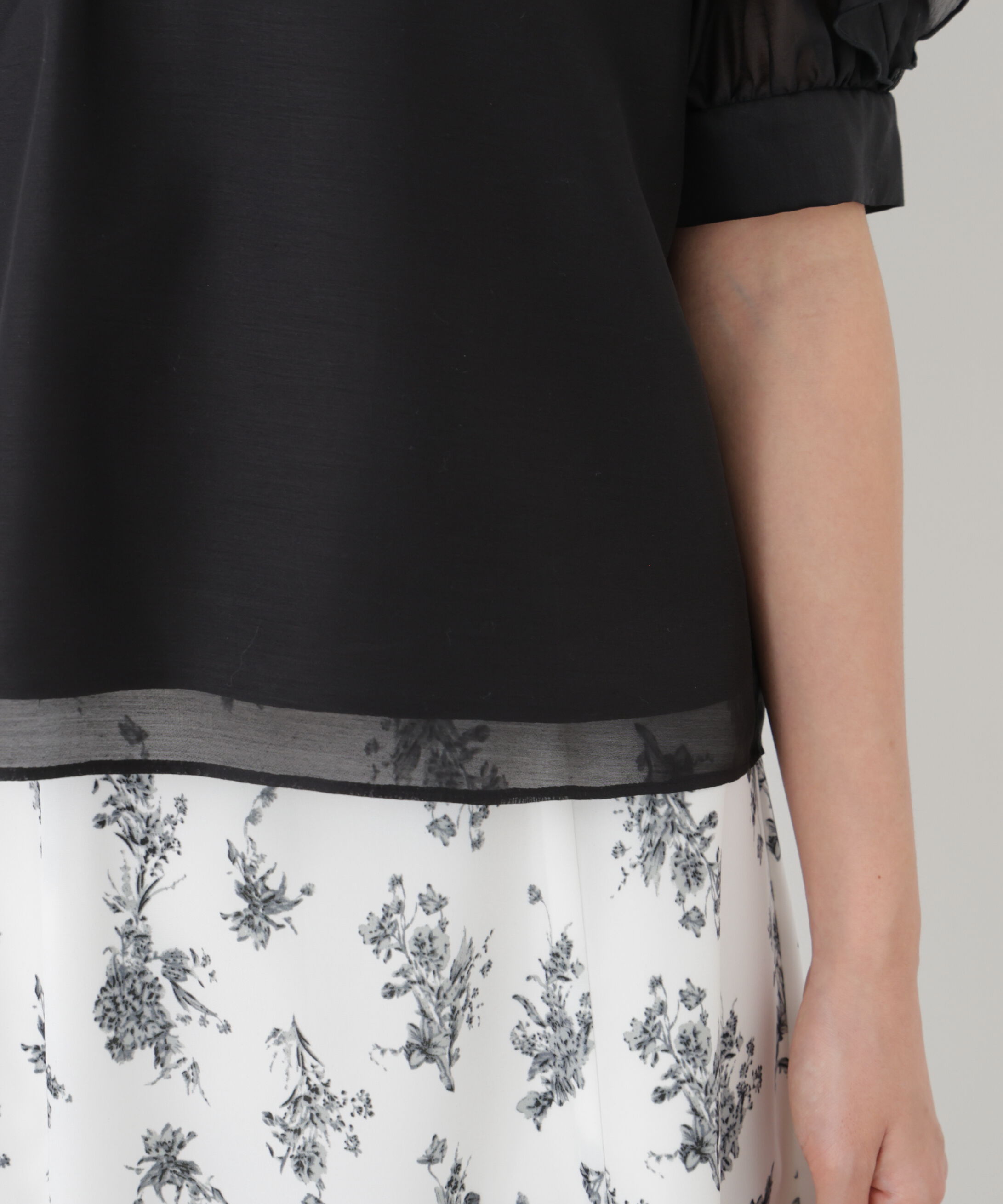 PROPORTION BODY DRESSING「＜ウォッシャブル＞フリルスリーブタックブラウス　26SS」|シャツ・ブラウス|