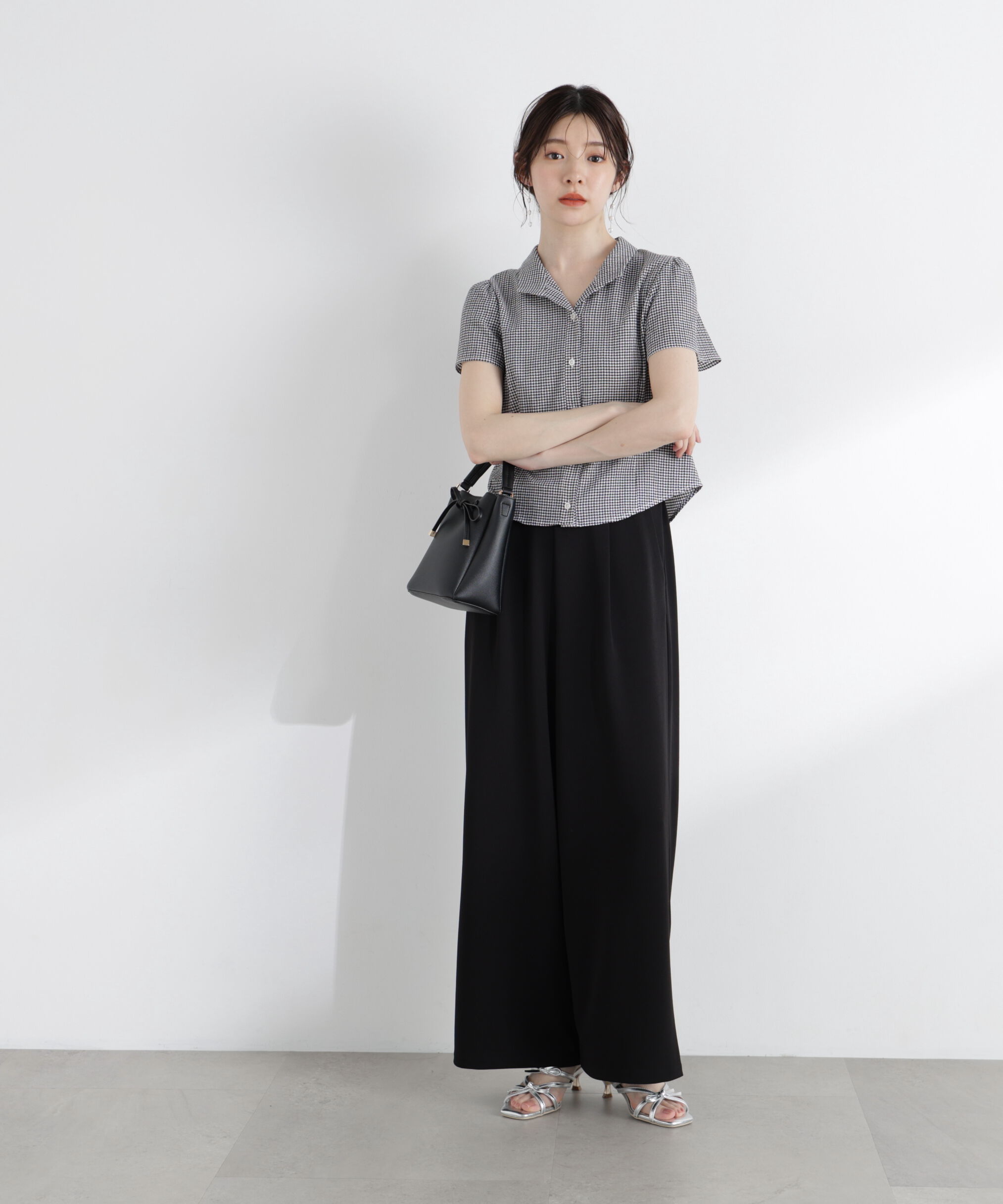 PROPORTION BODY DRESSING「〈a/mie〉カットジョーゼットイージーパンツ」|その他|