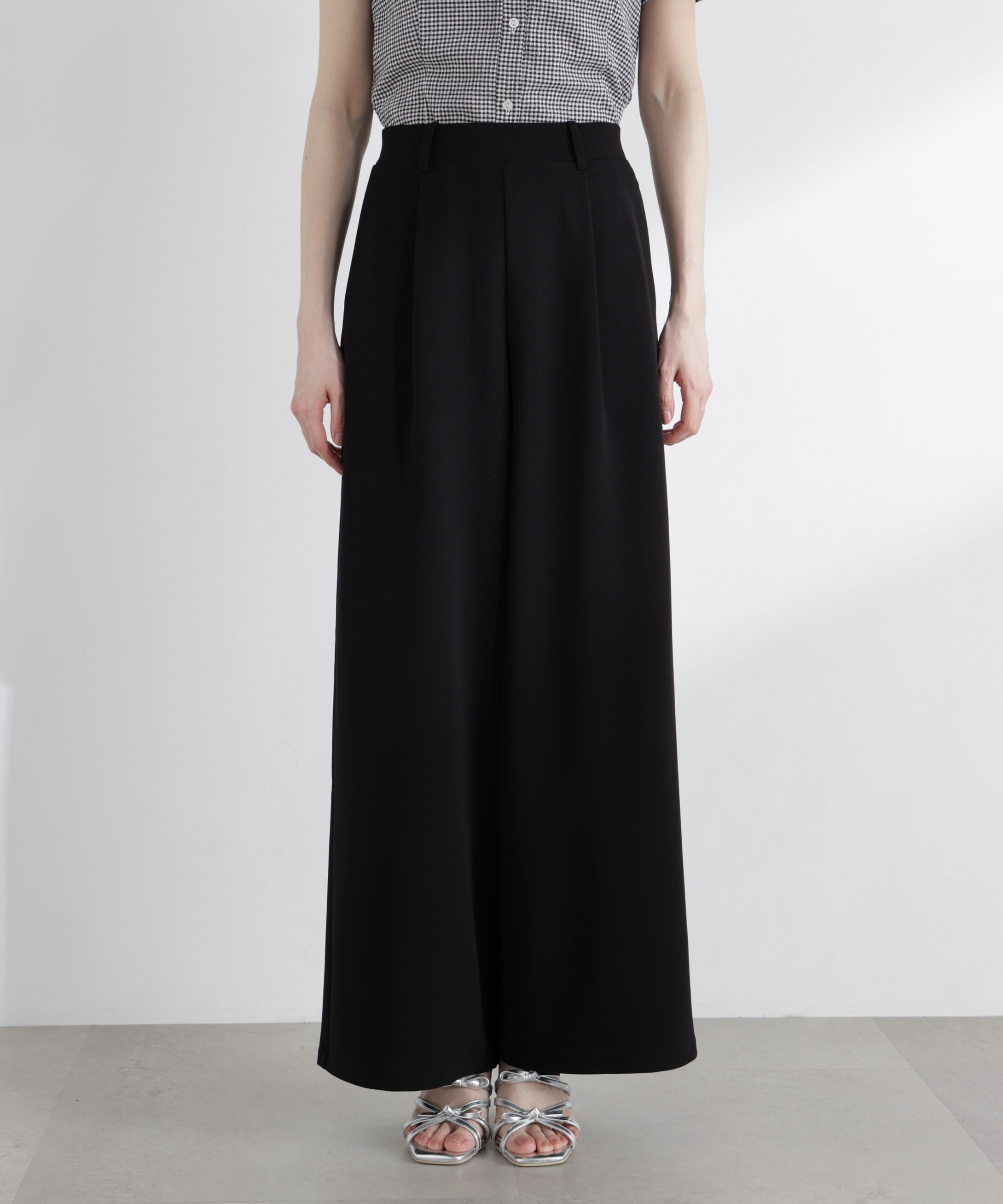 PROPORTION BODY DRESSING「〈a/mie〉カットジョーゼットイージーパンツ」|その他|